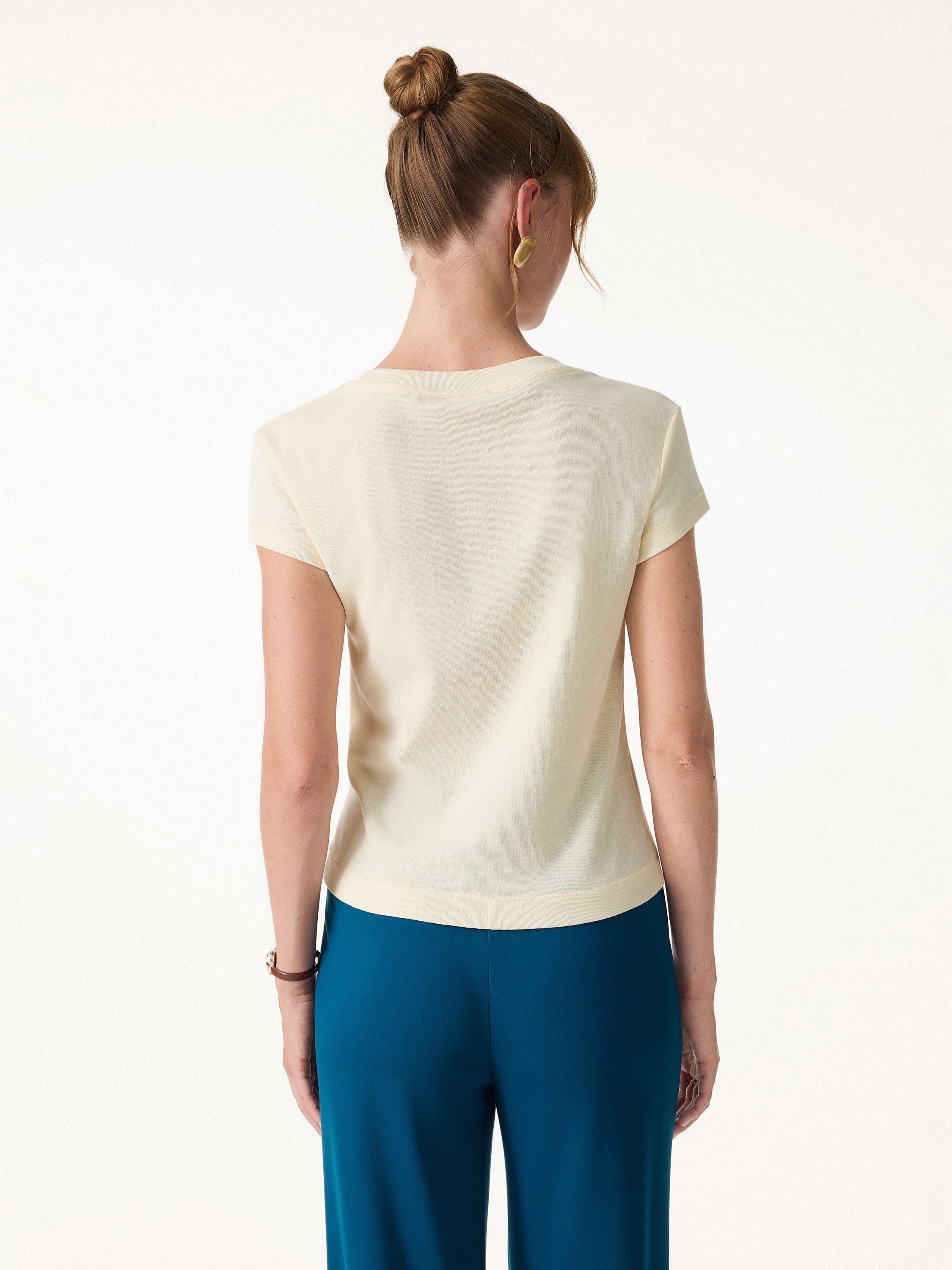 OGLmove Cotton-Linen Blend Cooling Essential Summer Tee