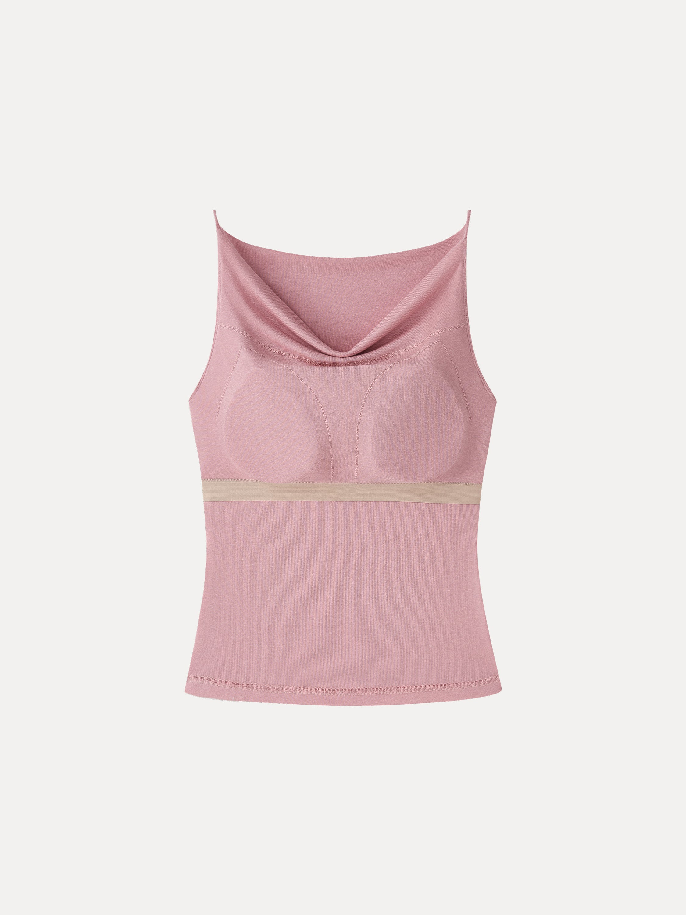 OGLmove Stretch Linen Cowl Neck Bra Tank