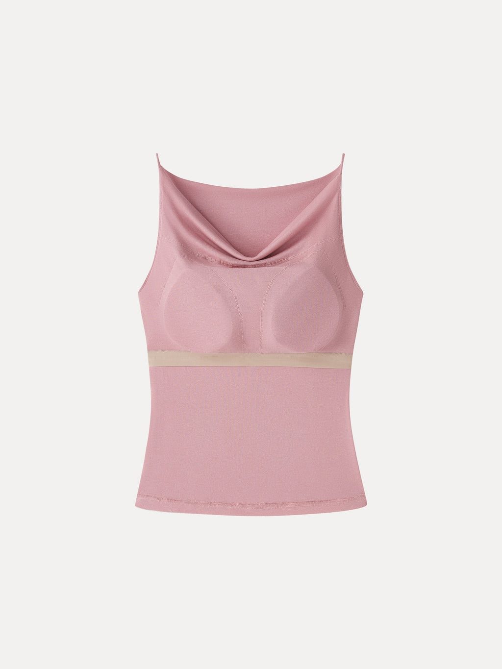 OGLmove Stretch Linen Cowl Neck Bra Tank