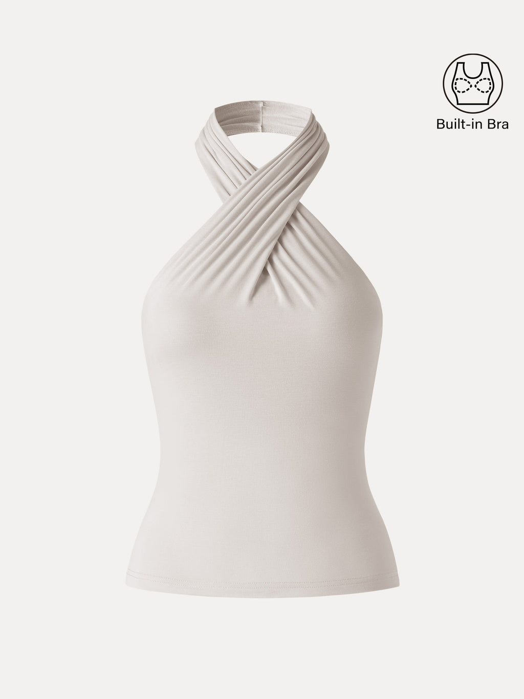OGLmove Criss Cross Halter Neck Going-Out Bra Top
