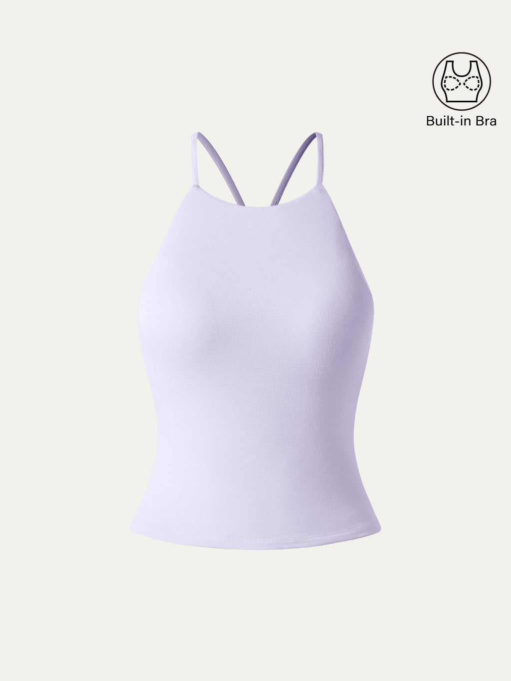 OGLmove Tie Back Bandless Crop Bra Tank Top