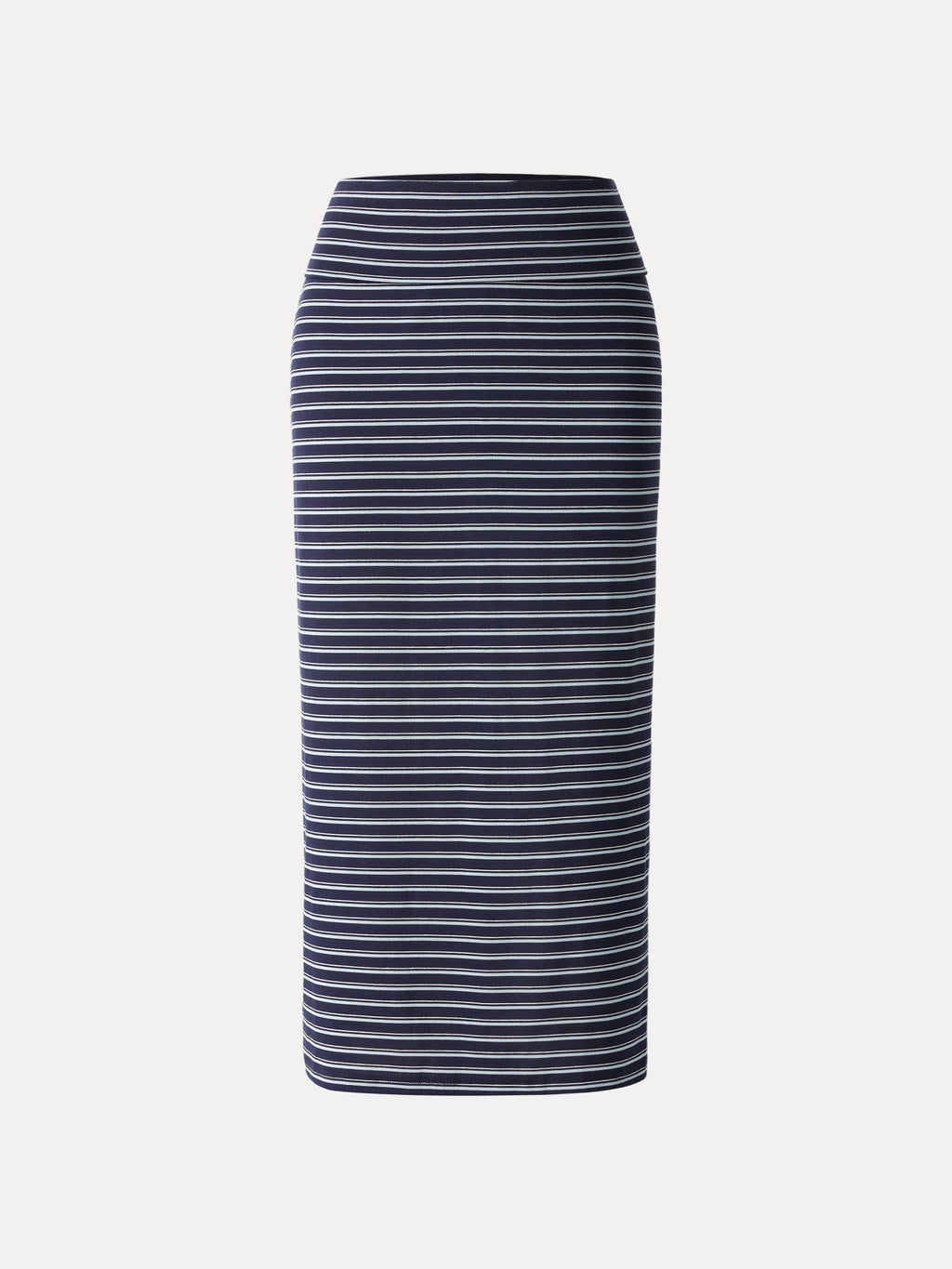 OGLmove Low Rise Folded Waist Striped Midi Skirt