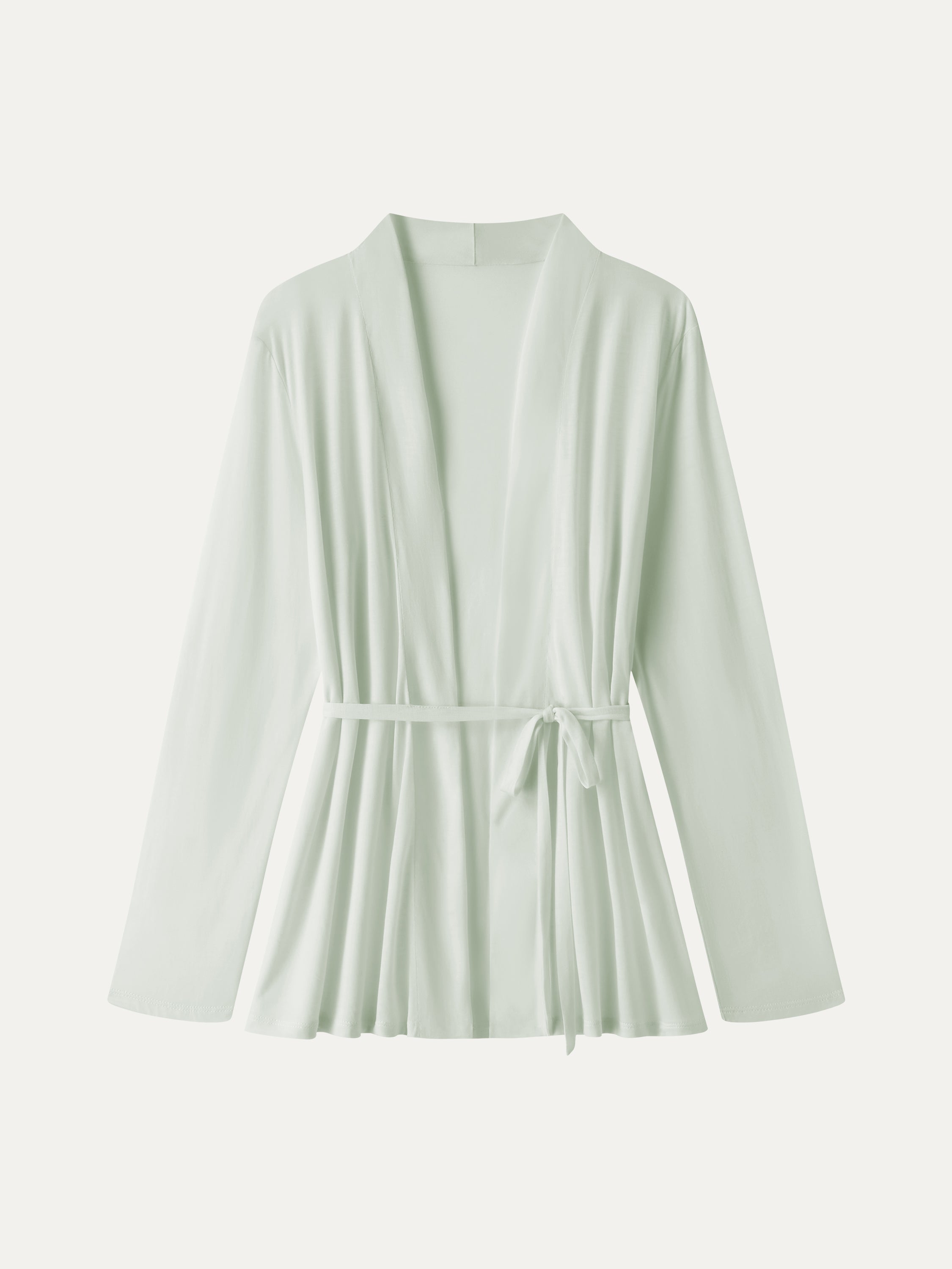 OGLmove Airy Soft Open Front Cardigan with Tie