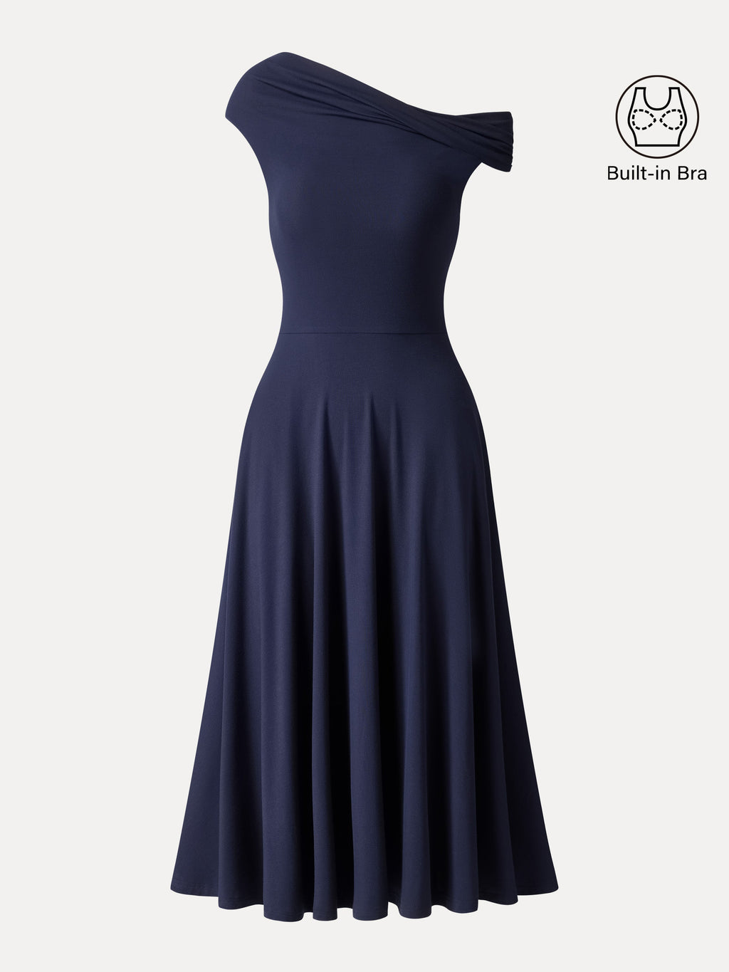 OGLmove Eco-SKinKiss Compressive Padding Midi Bra Dress with Pockets