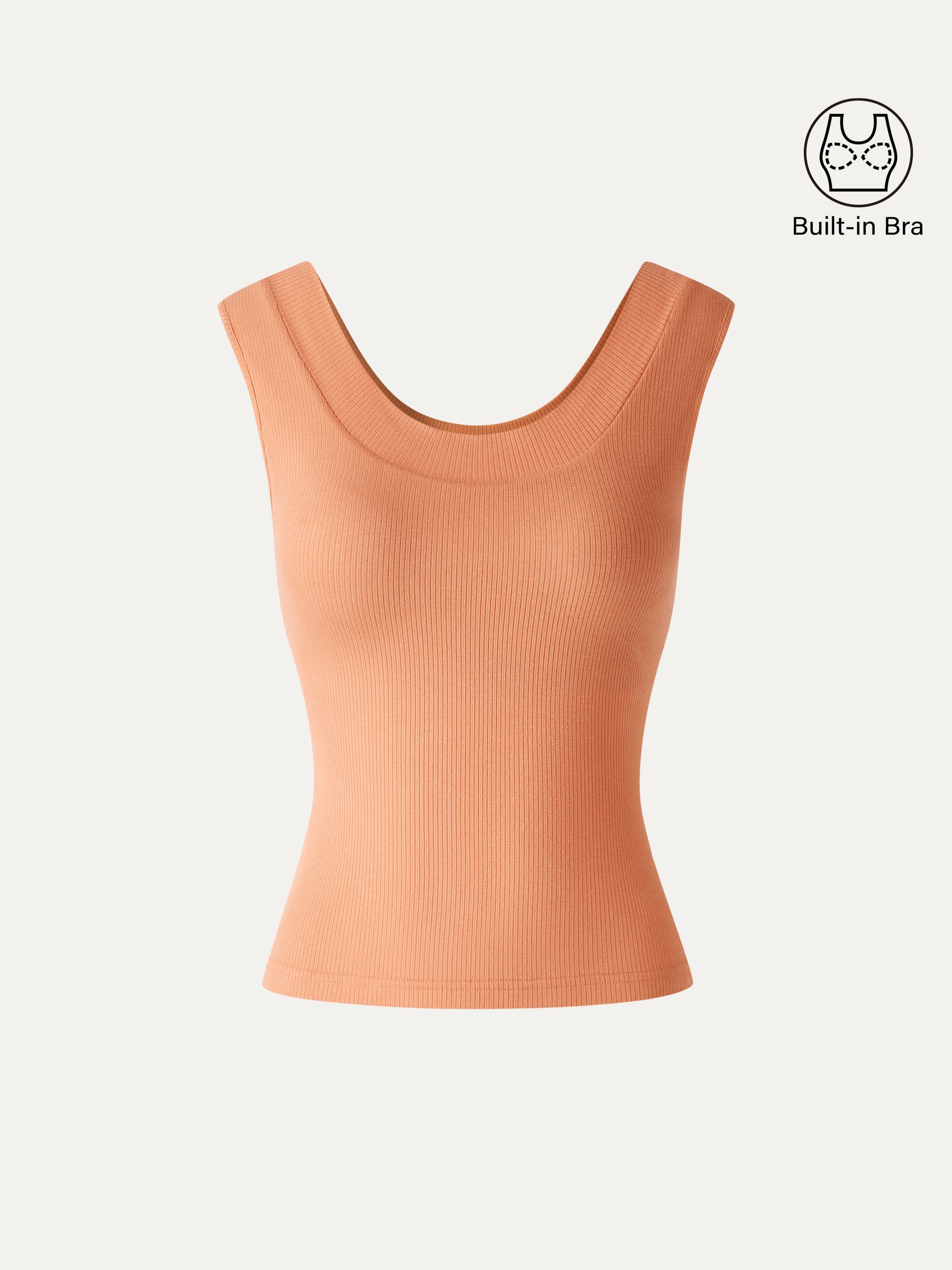OGLmove CoolTouch U-Neck Bra Tank with Compressive Padding