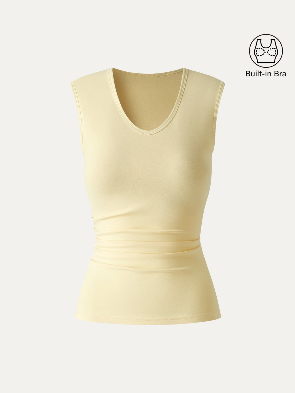 OGLmove U-Neck Tucked Sleeveless Bra Top