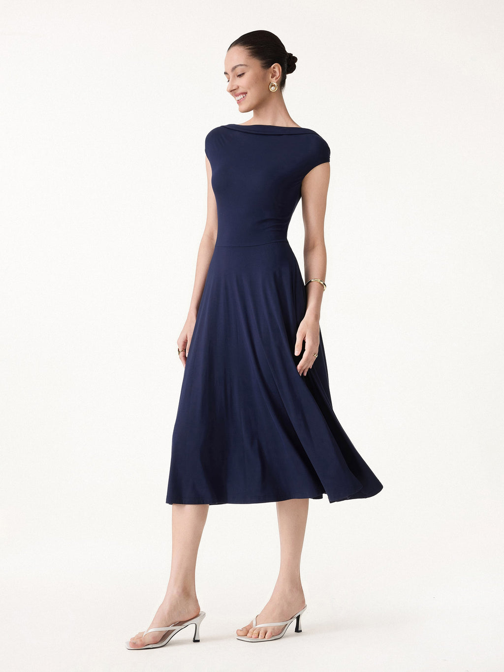 OGLmove Eco-SKinKiss Compressive Padding Midi Bra Dress with Pockets