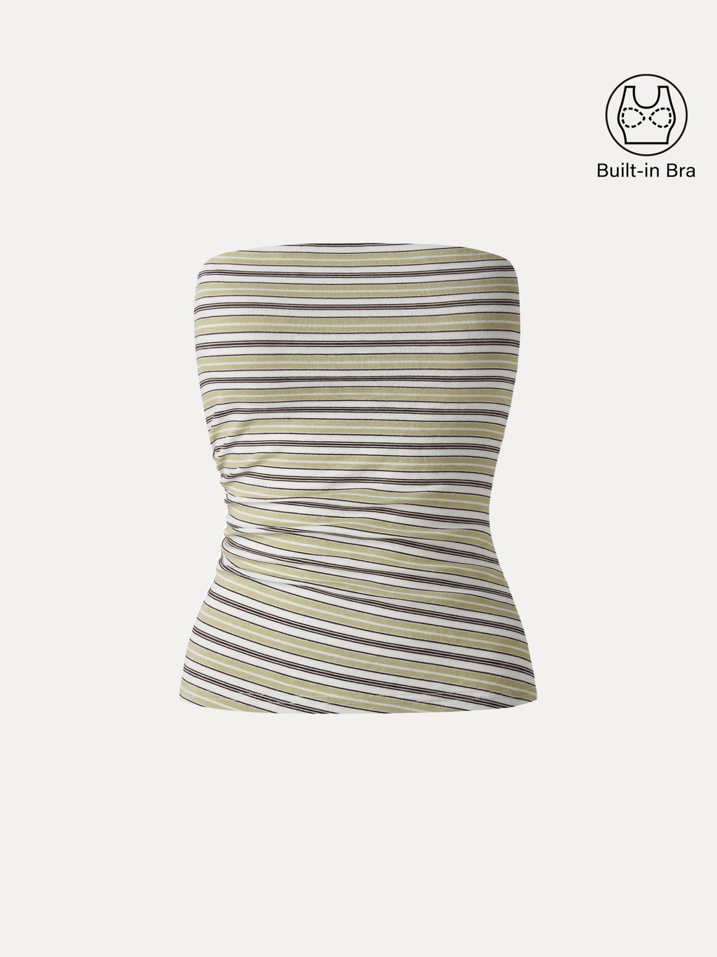 OGLmove Women's Striped Bra Tube Top