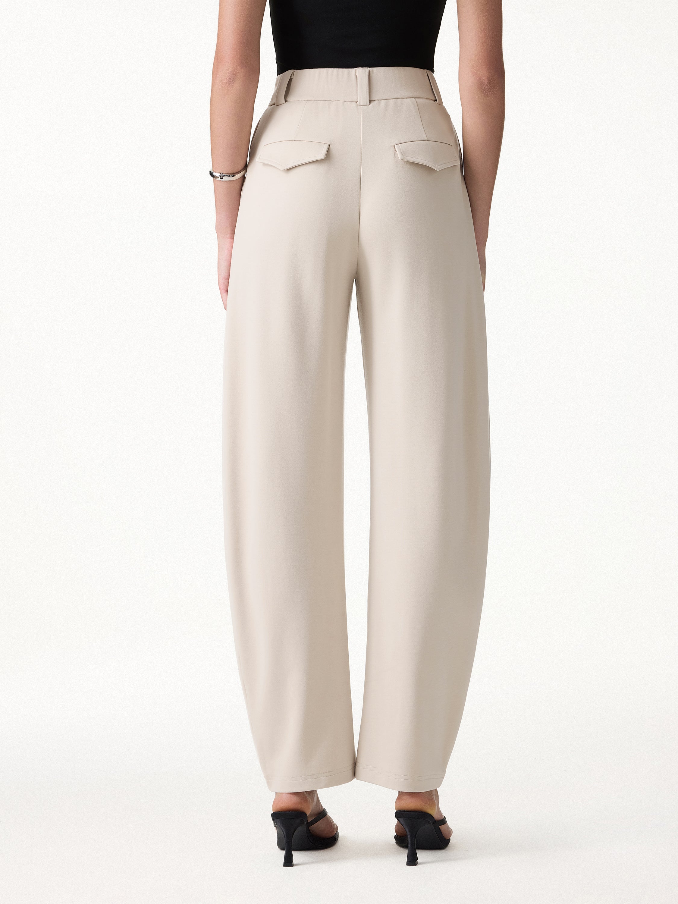 OGLmove CoolTouch Stretch Ponte High Rise Cropped Barrel Pants