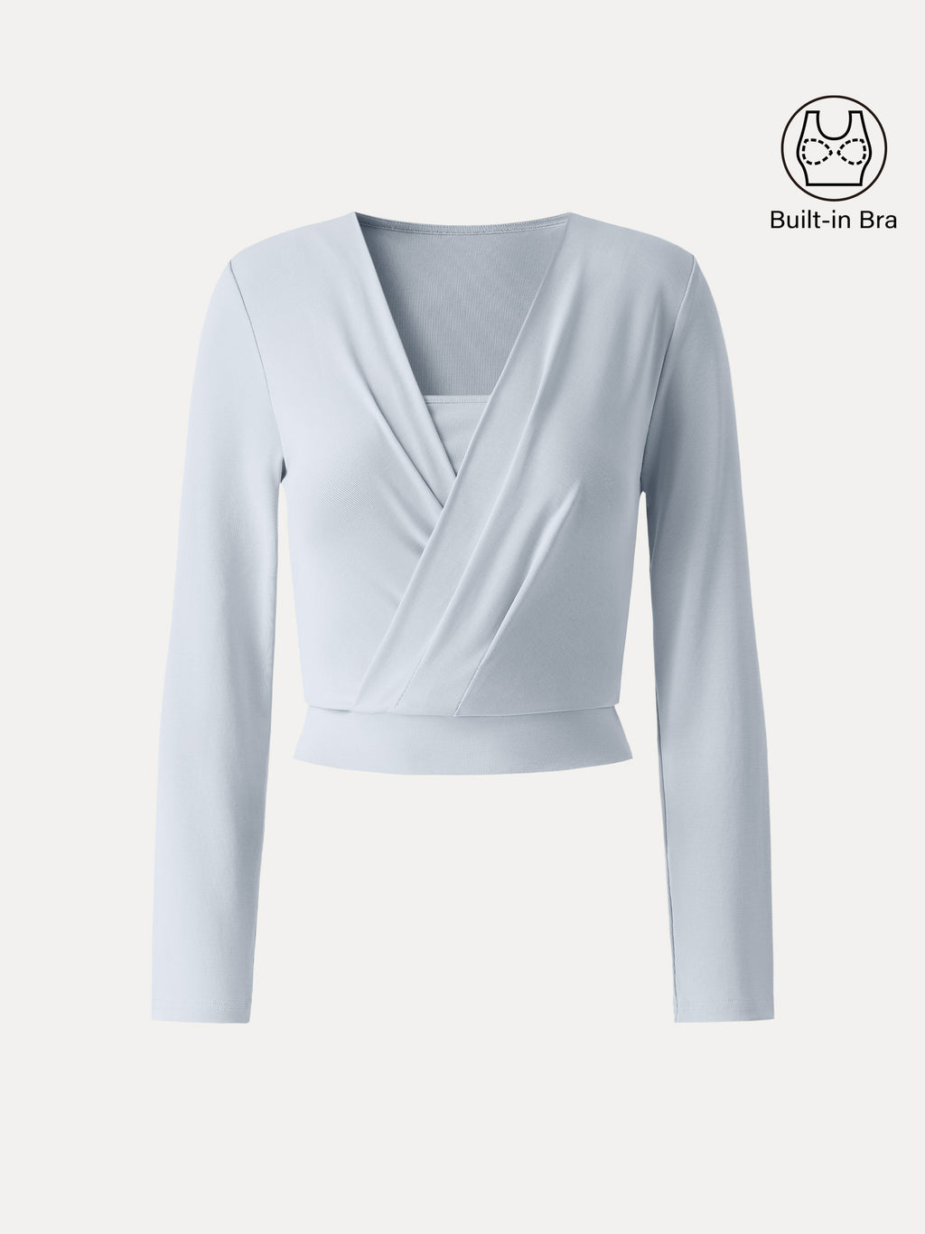 OGLmove Sandwashed Modal 2-in-1 Wrap Bra Top