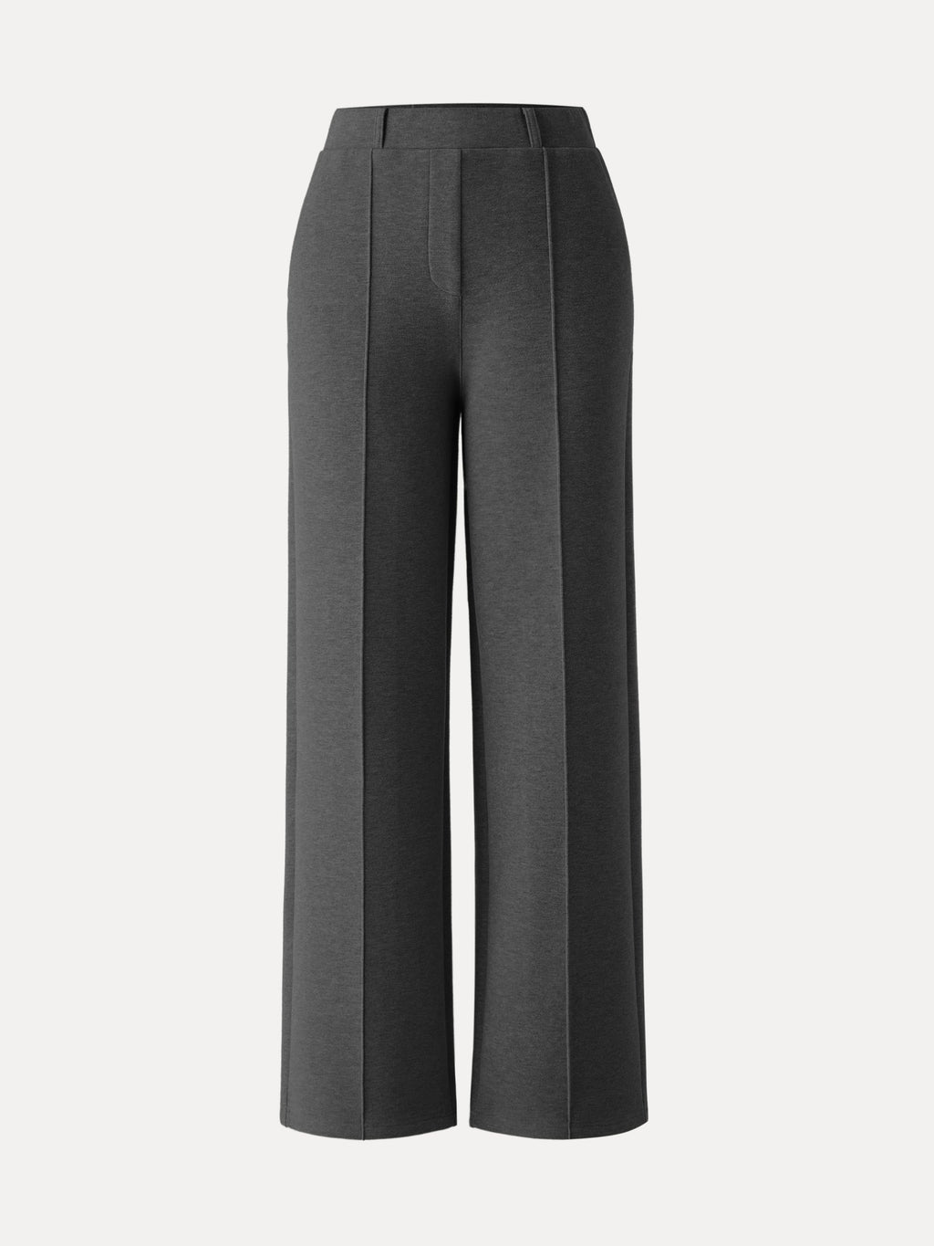OGLmove Women's High Waisted Straight Leg Pull On Pants FuzzLuxe Scuba Fabric
