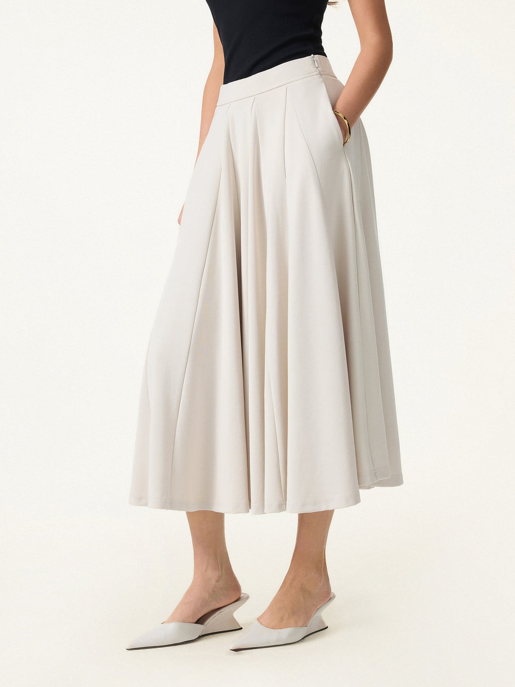 OGLmove Lyocell Blend Volume Skirt with Pockets