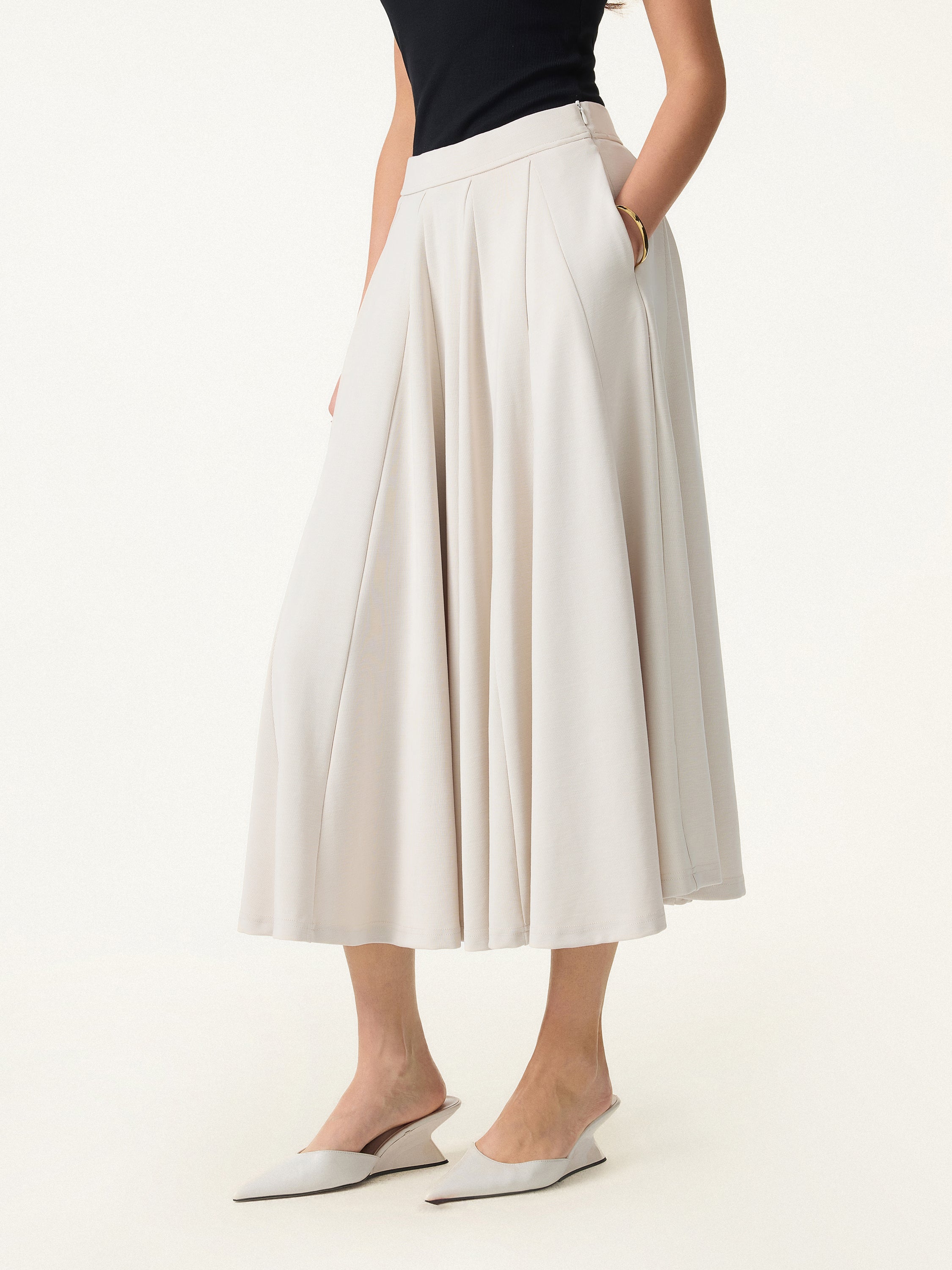 OGLmove Lyocell Blend Volume Skirt with Pockets