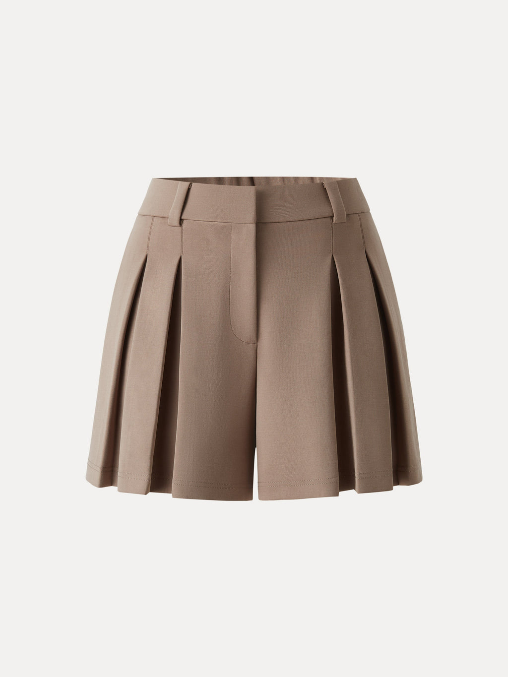 OGLmove Sandwashed Modal High Rise A-Line Pleated Shorts