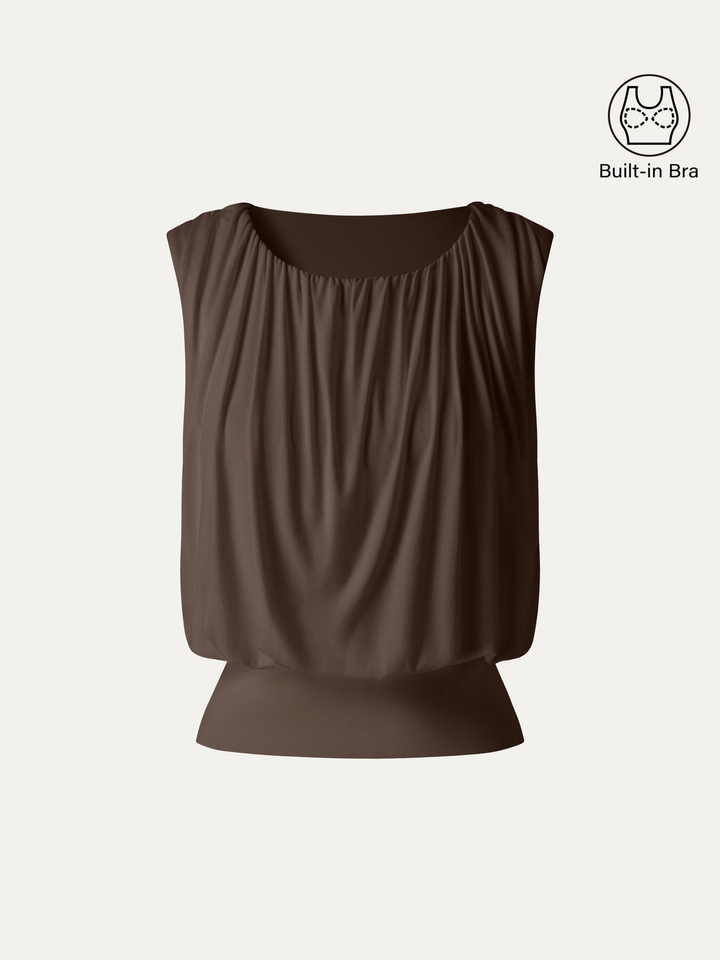OGLmove Women's Gathered Sleeveless Bra Top