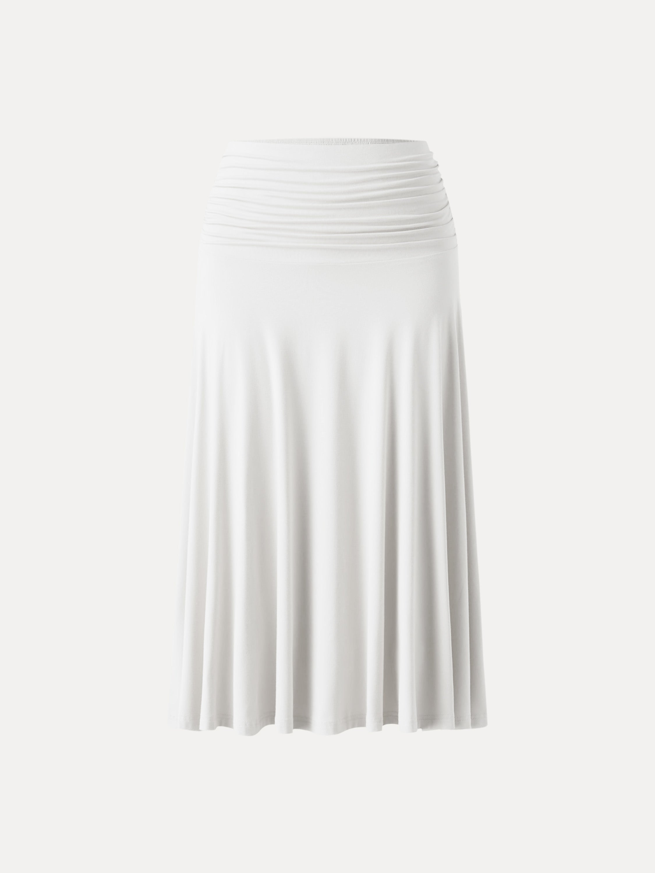 OGLmove Flowy Side Ruched A-Line Midi Skirt