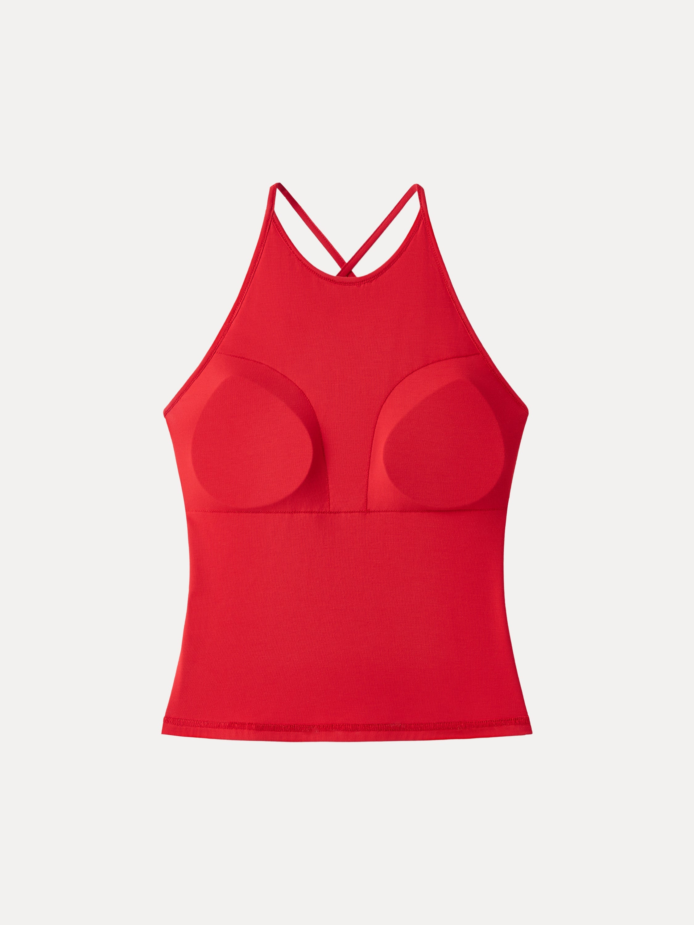 OGLmove SkinKiss Round Neck Cross-Back Bandless Bra Top