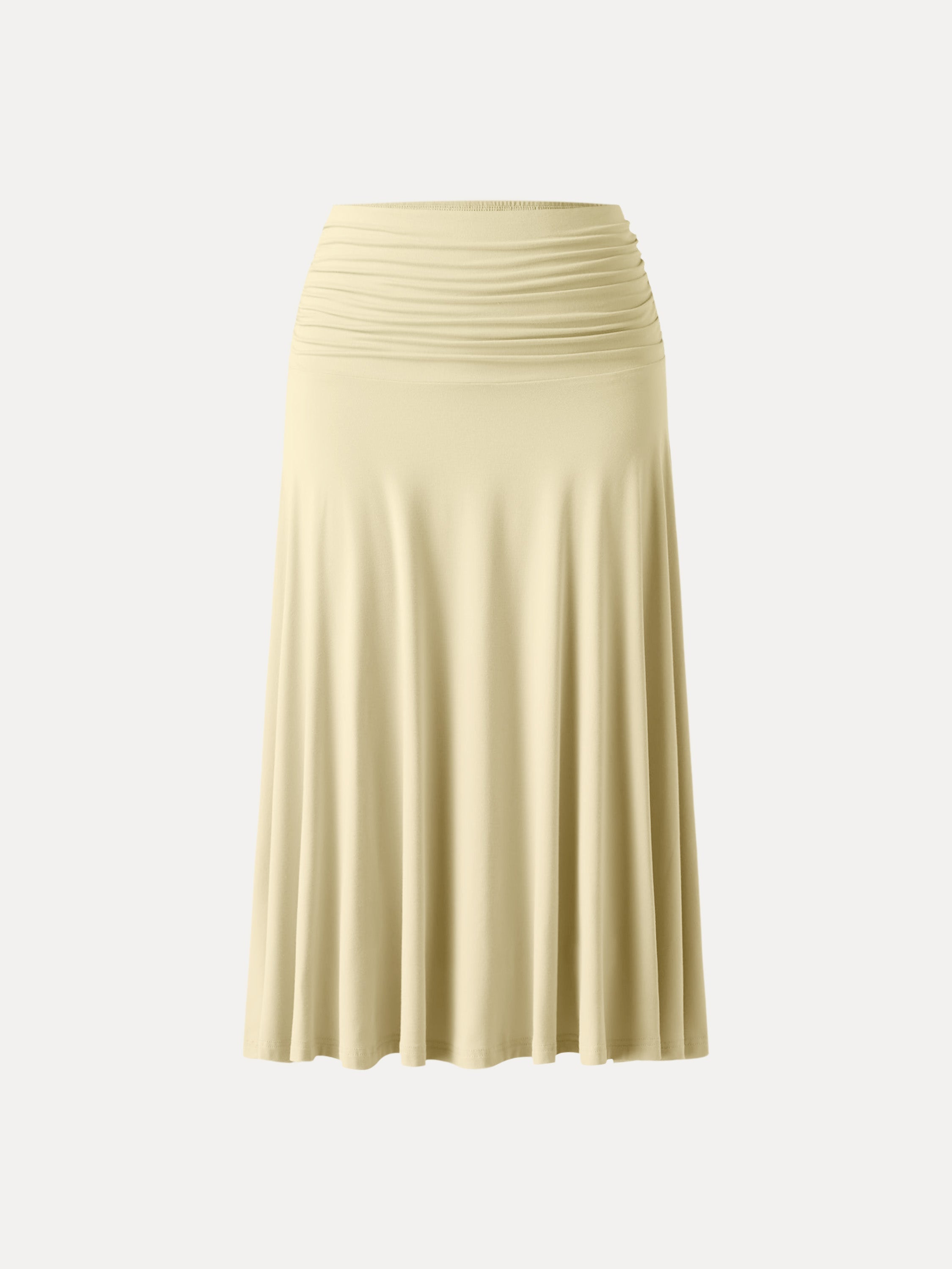OGLmove Flowy Side Ruched A-Line Midi Skirt