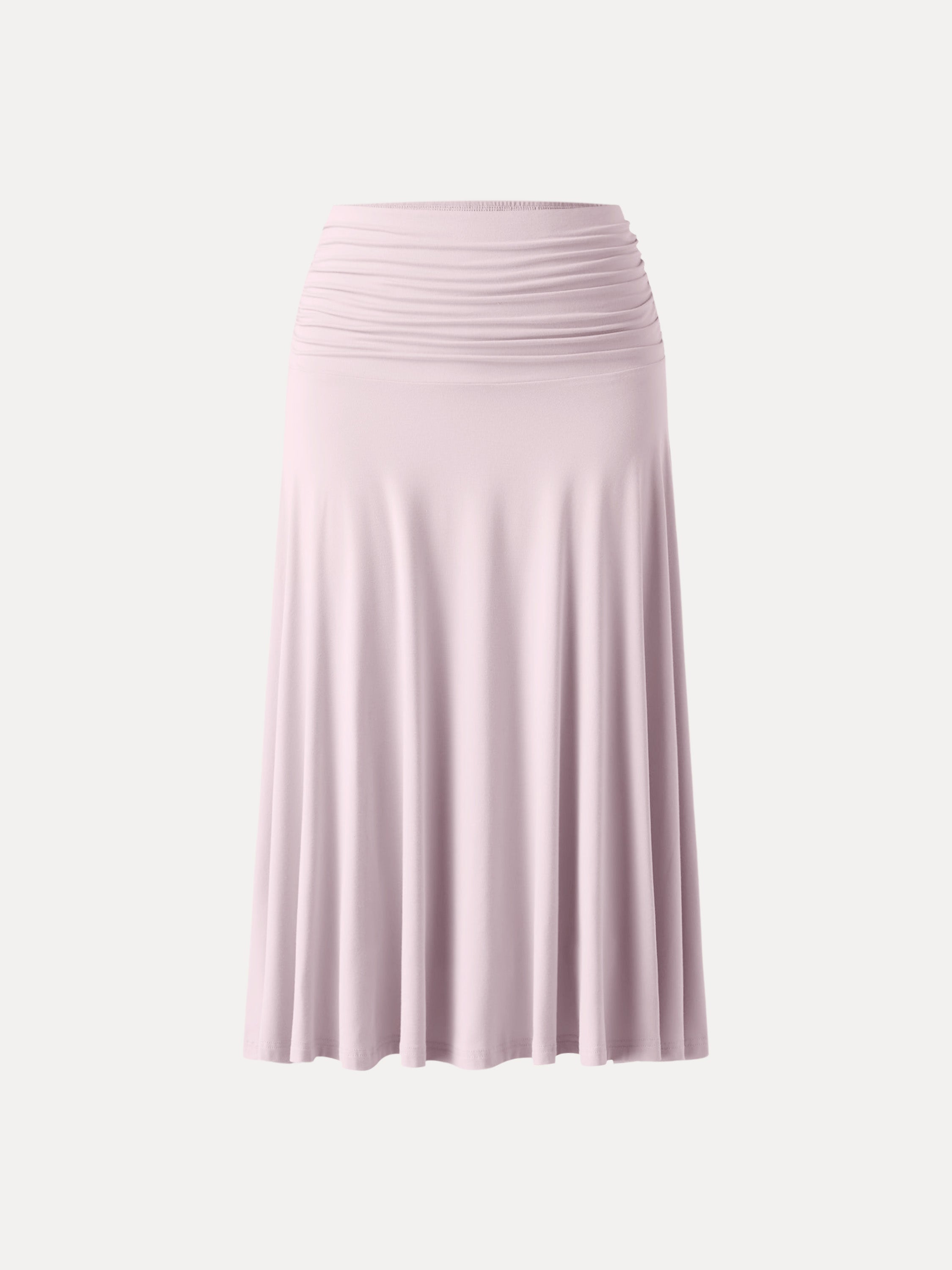 OGLmove Flowy Side Ruched A-Line Midi Skirt