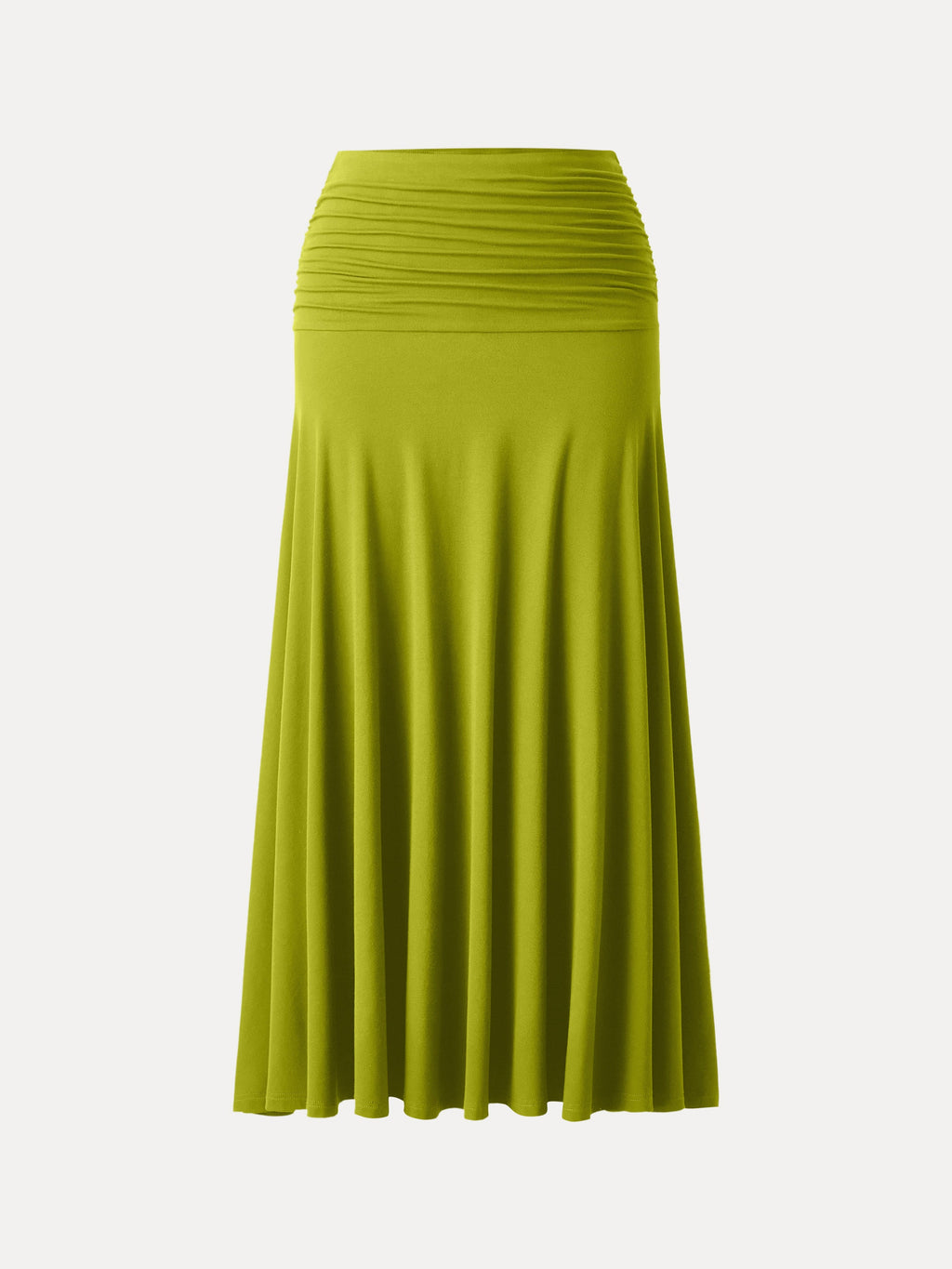 OGLmove Mid Rise A-Line Ruched Maxi Skirt