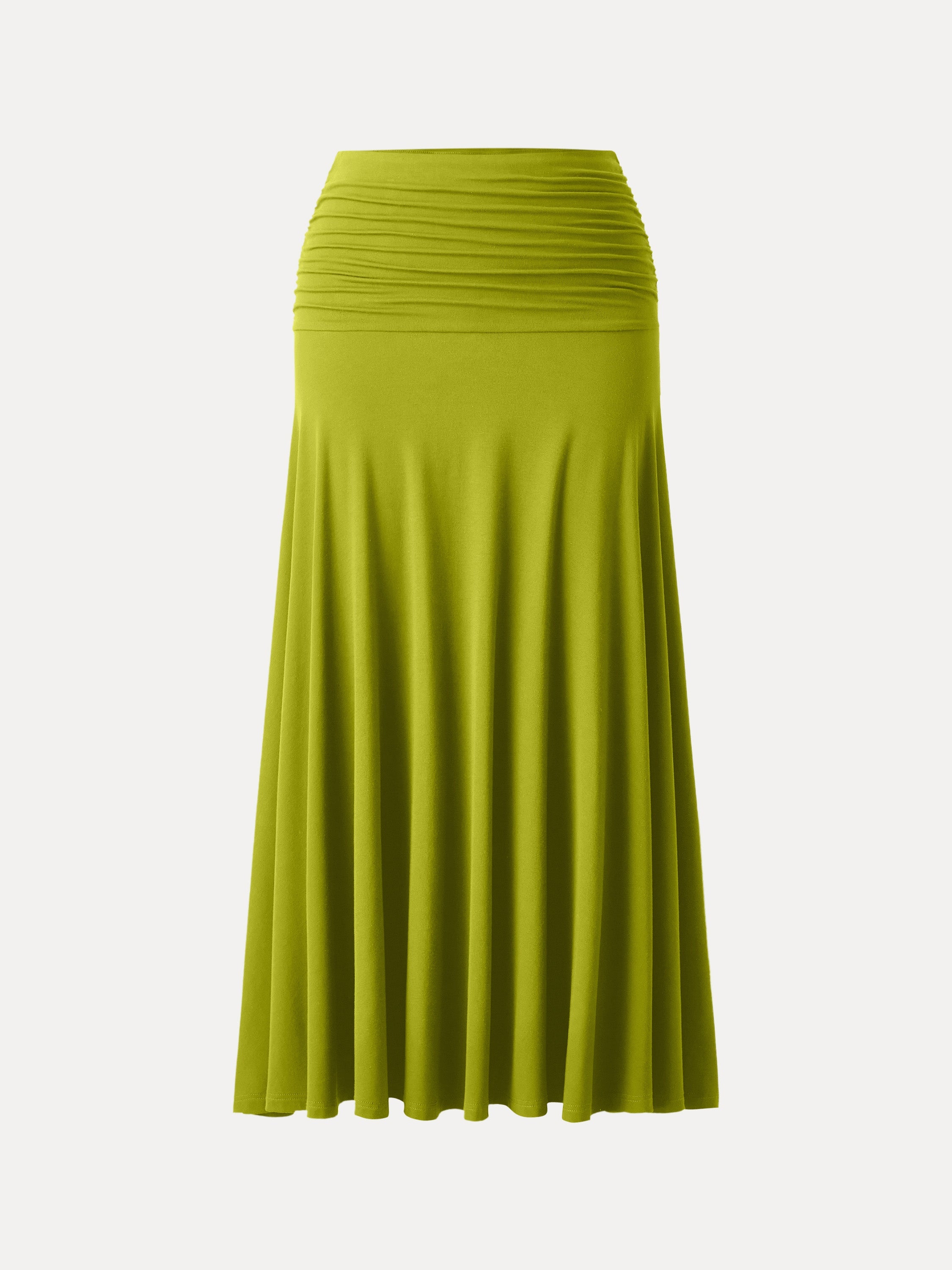 OGLmove Mid Rise A-Line Ruched Maxi Skirt