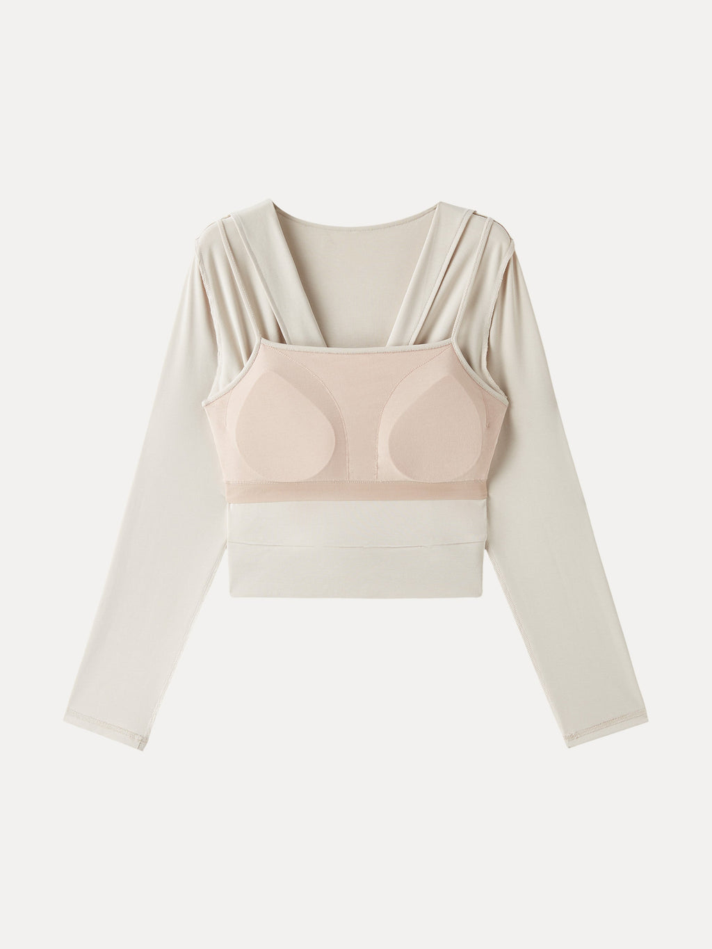 OGLmove Sandwashed Modal 2-in-1 Wrap Bra Top