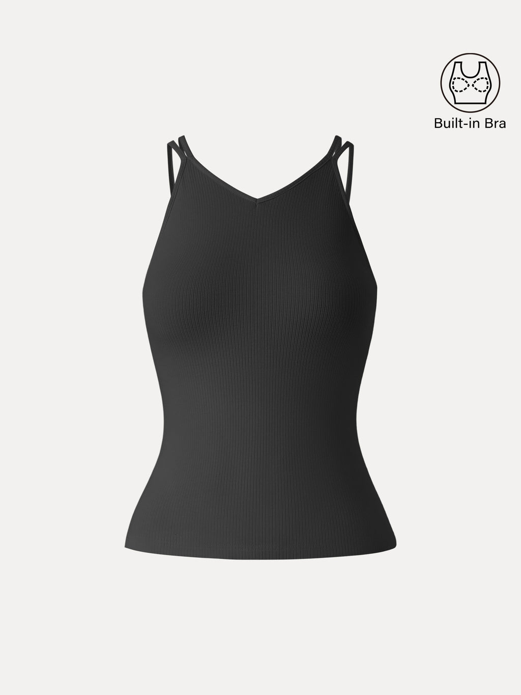 OGLmove Women's CoolTouch V-Neck Spaghetti Bra Tank