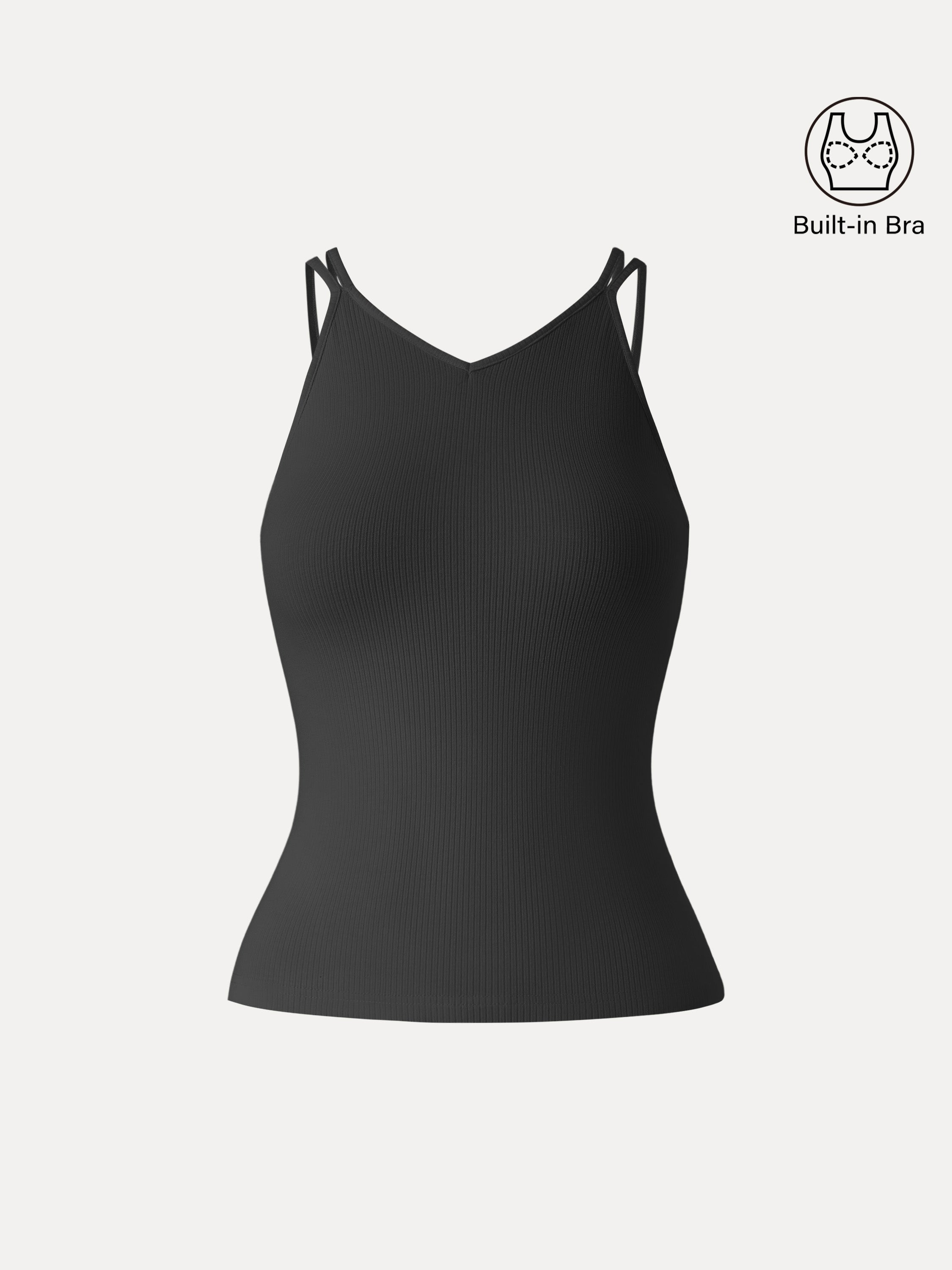 OGLmove Women's CoolTouch V-Neck Spaghetti Bra Tank