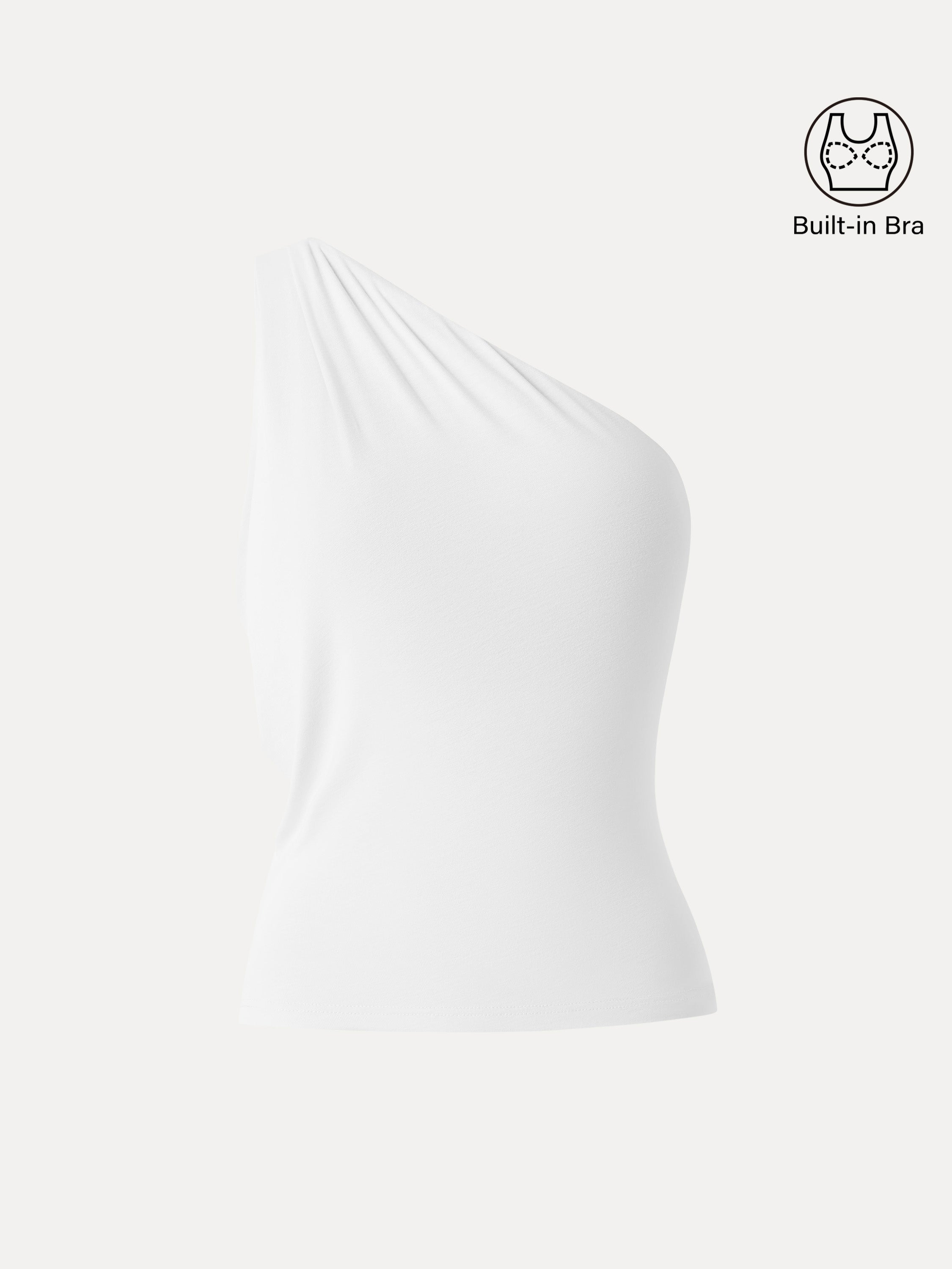 OGLmove One Shoulder Cropped Bra Top