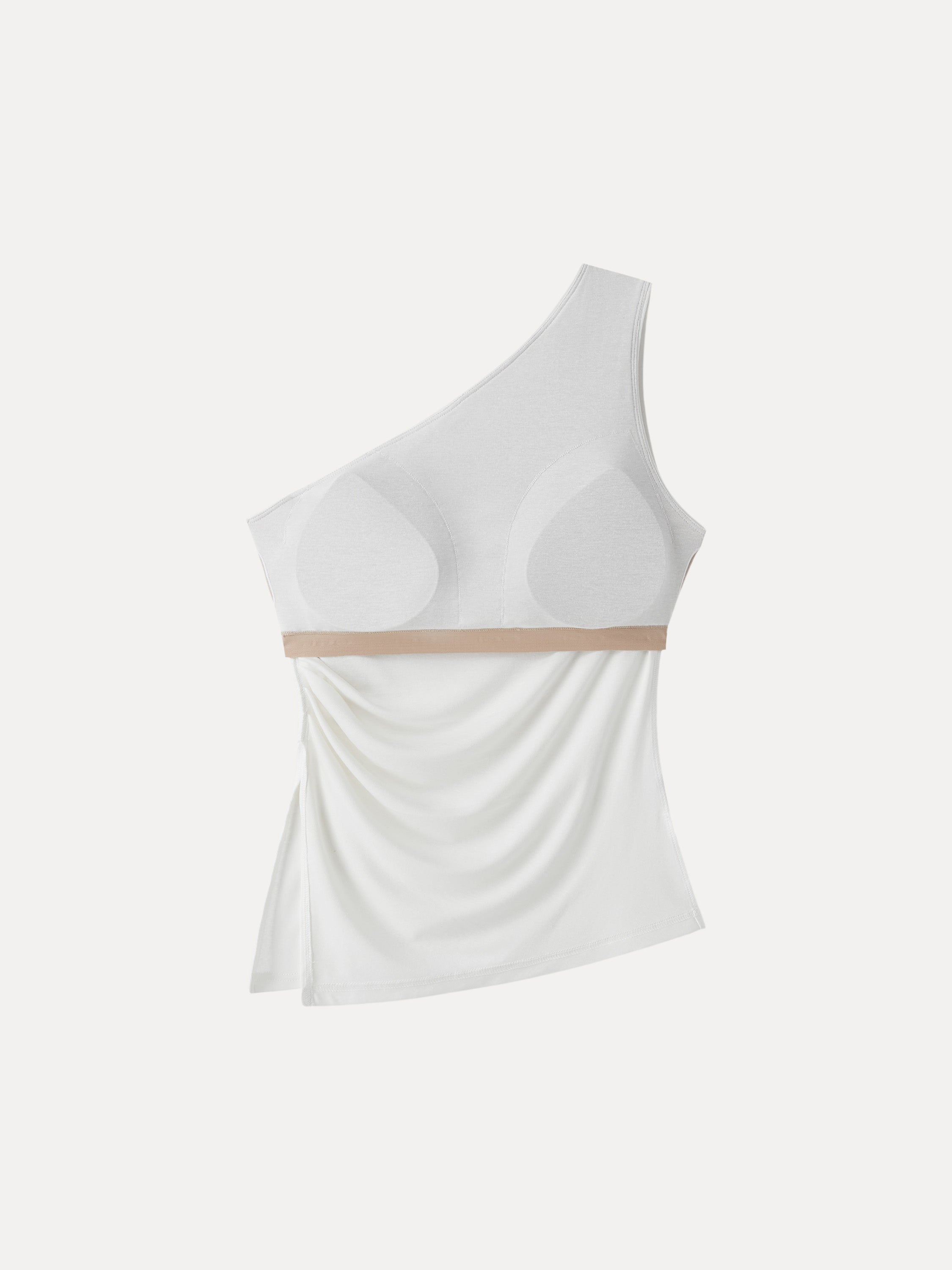 OGLmove Linen Knit One Shoulder Bra Tank