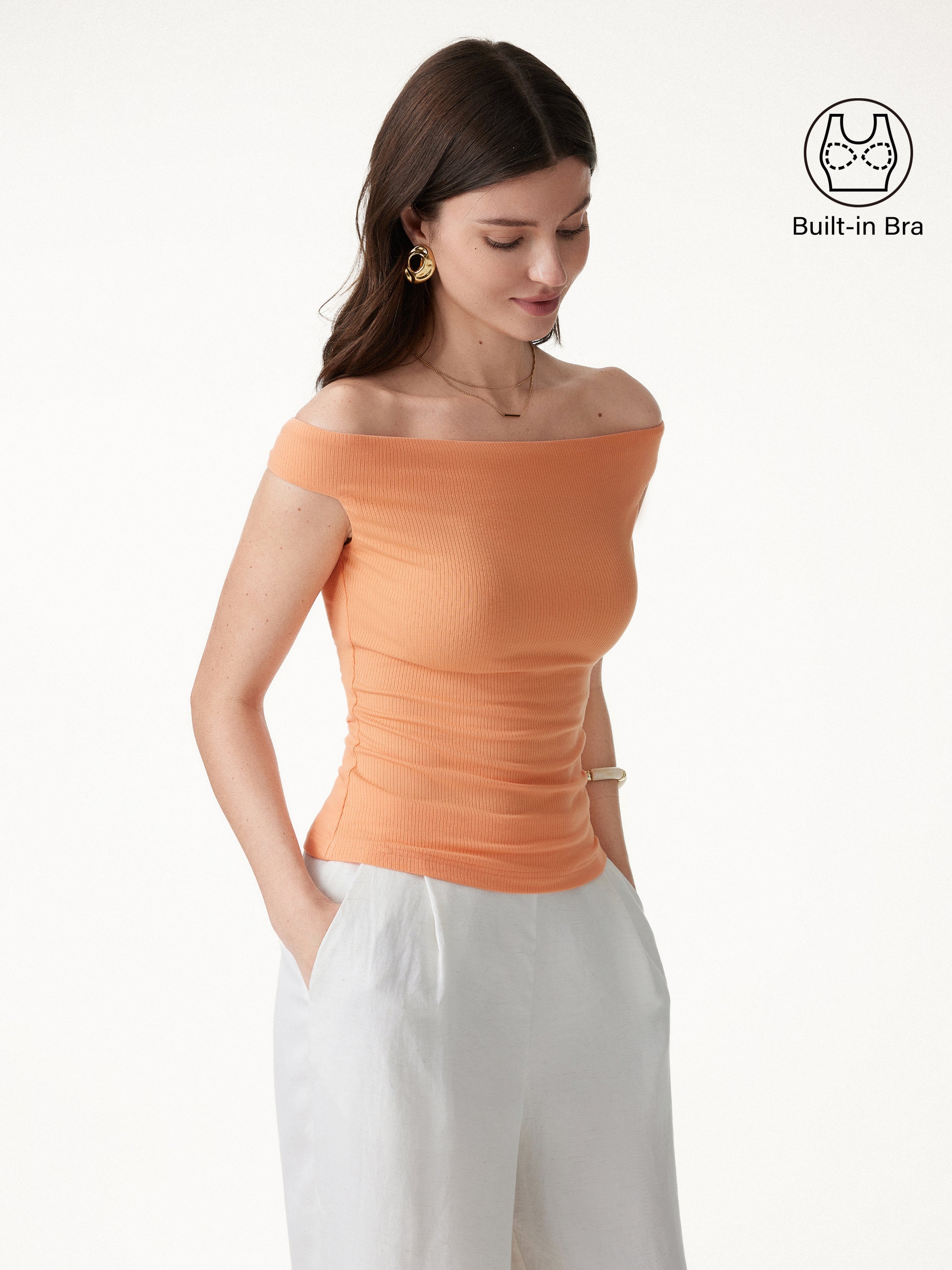 OGLmove Women's Off-the-Shoulder Contour Bra Top