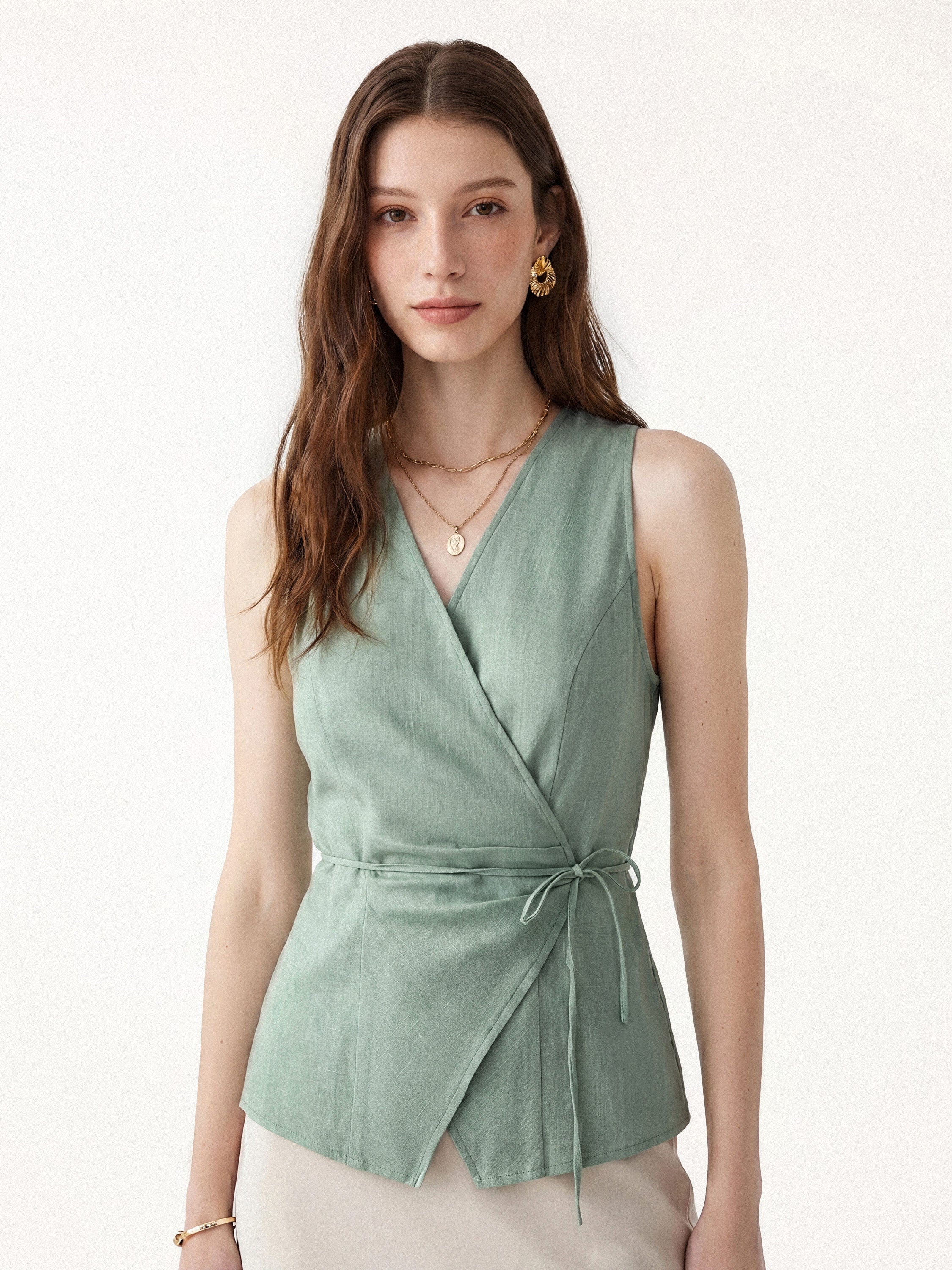 OGLmove Wrap Top with Self-Tie