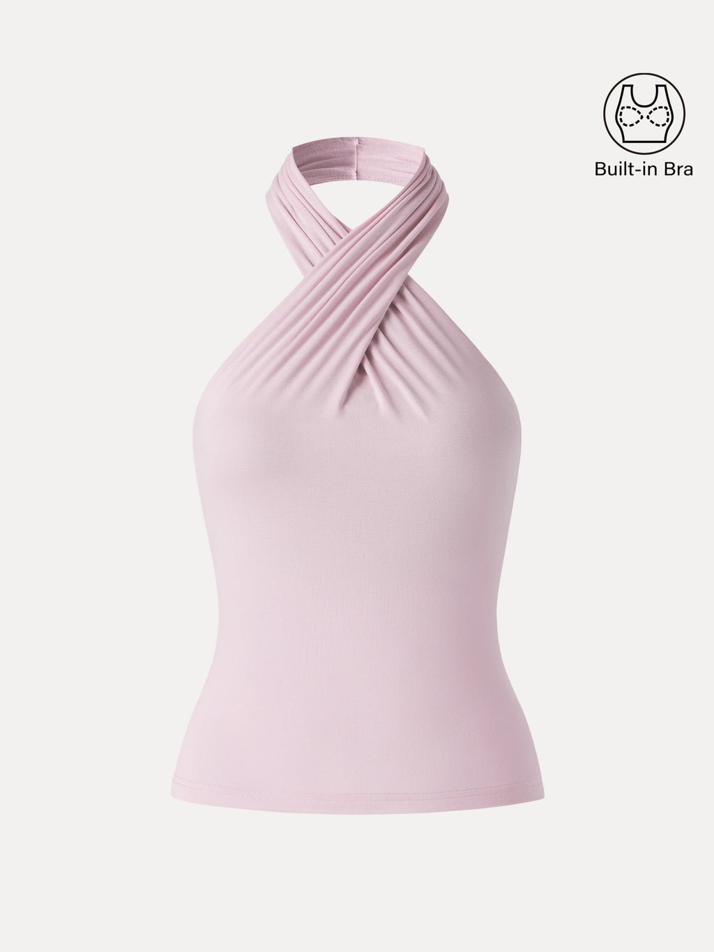 OGLmove Criss Cross Halter Neck Going-Out Bra Top