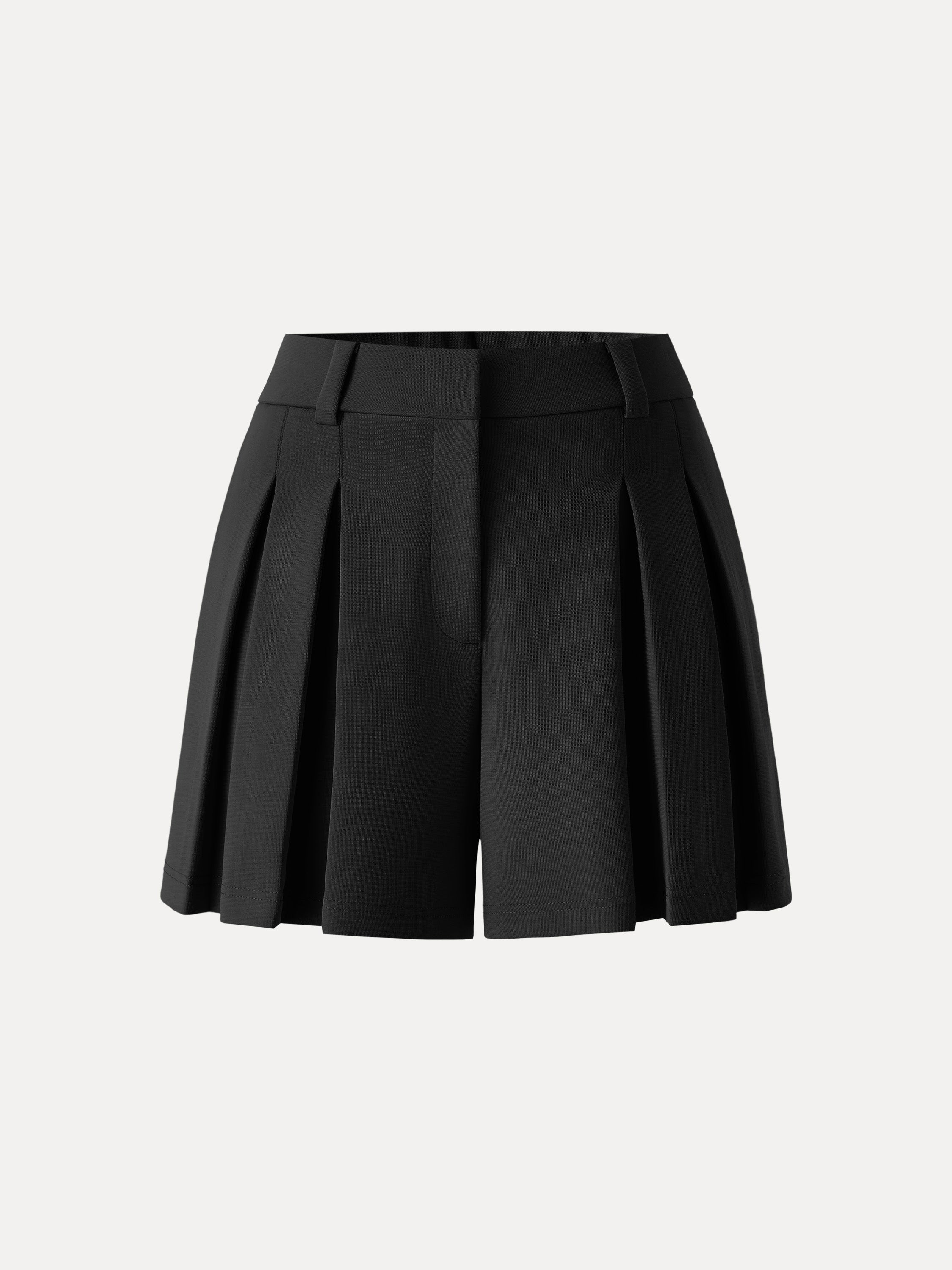 OGLmove Sandwashed Modal High Rise A-Line Pleated Shorts