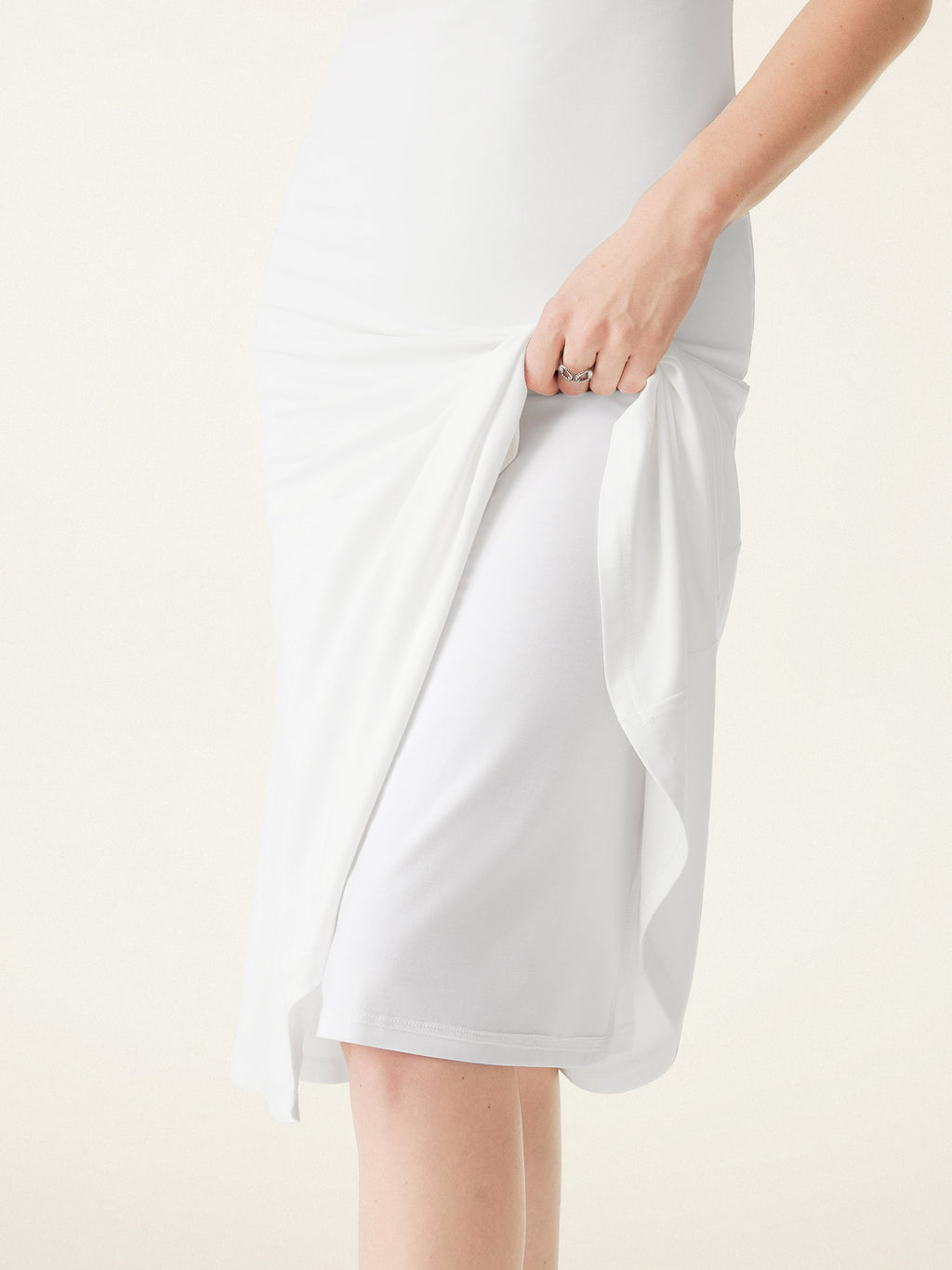 OGLmove Women's Scoop Neck Midi Low Back Bra Dress