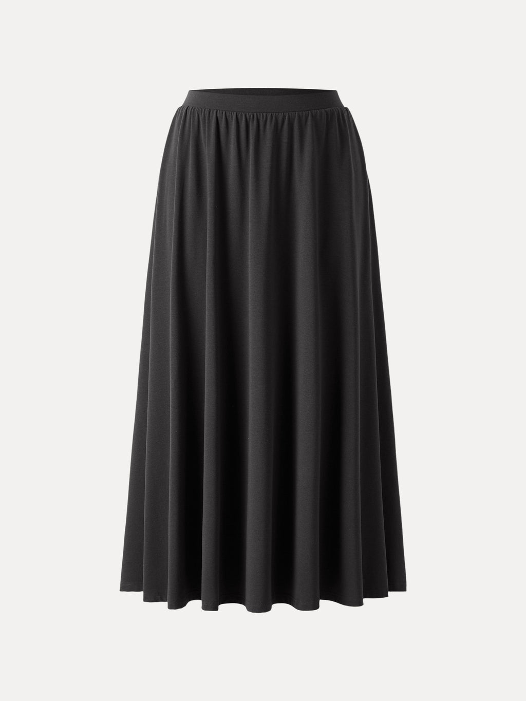 OGLmove Stretch Cotton Maxi Umbrella Skirt with Pockets