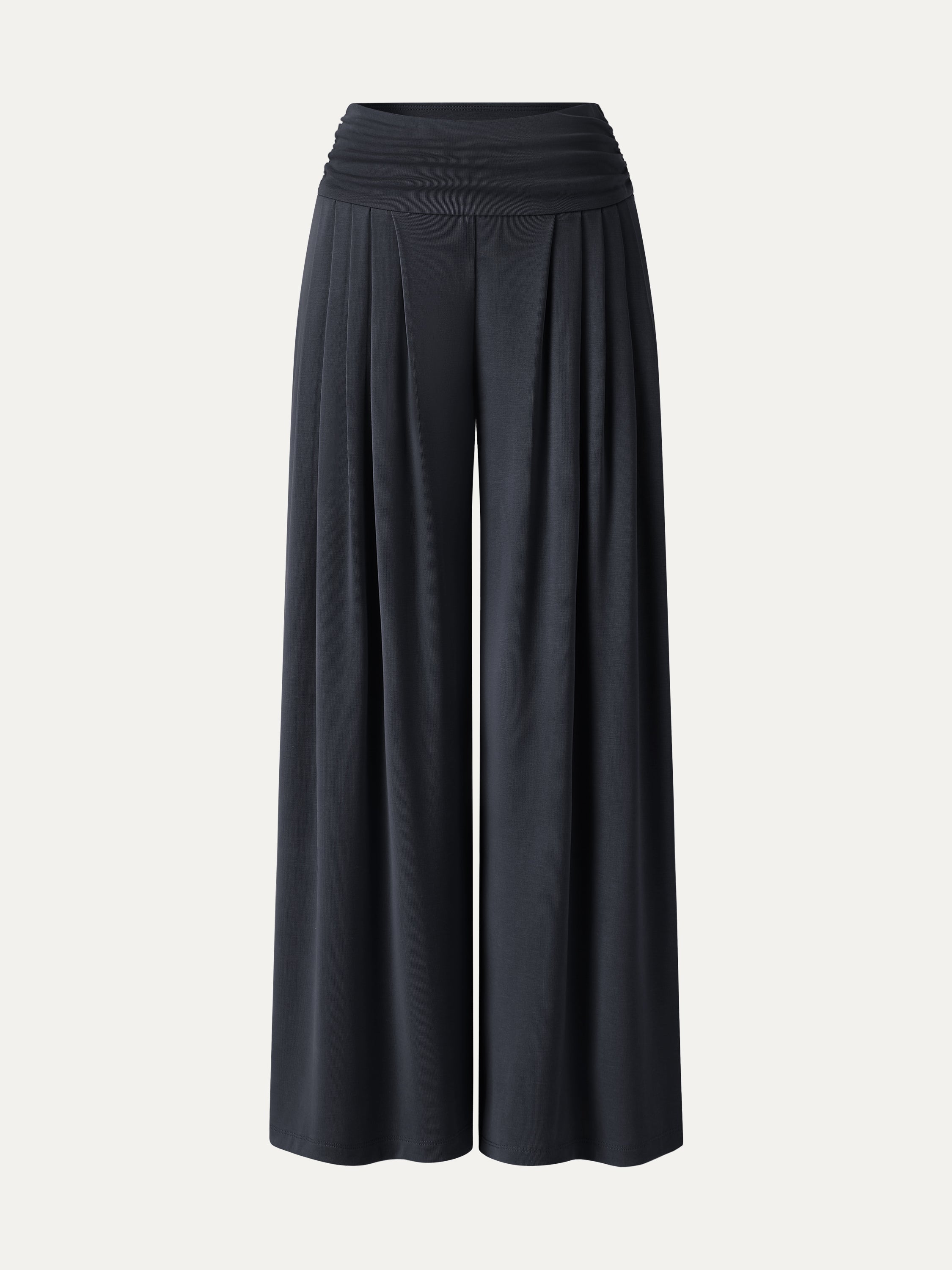 OGLmove Sandwashed Super Flowy Tucked Palazzo Pant with Pockets