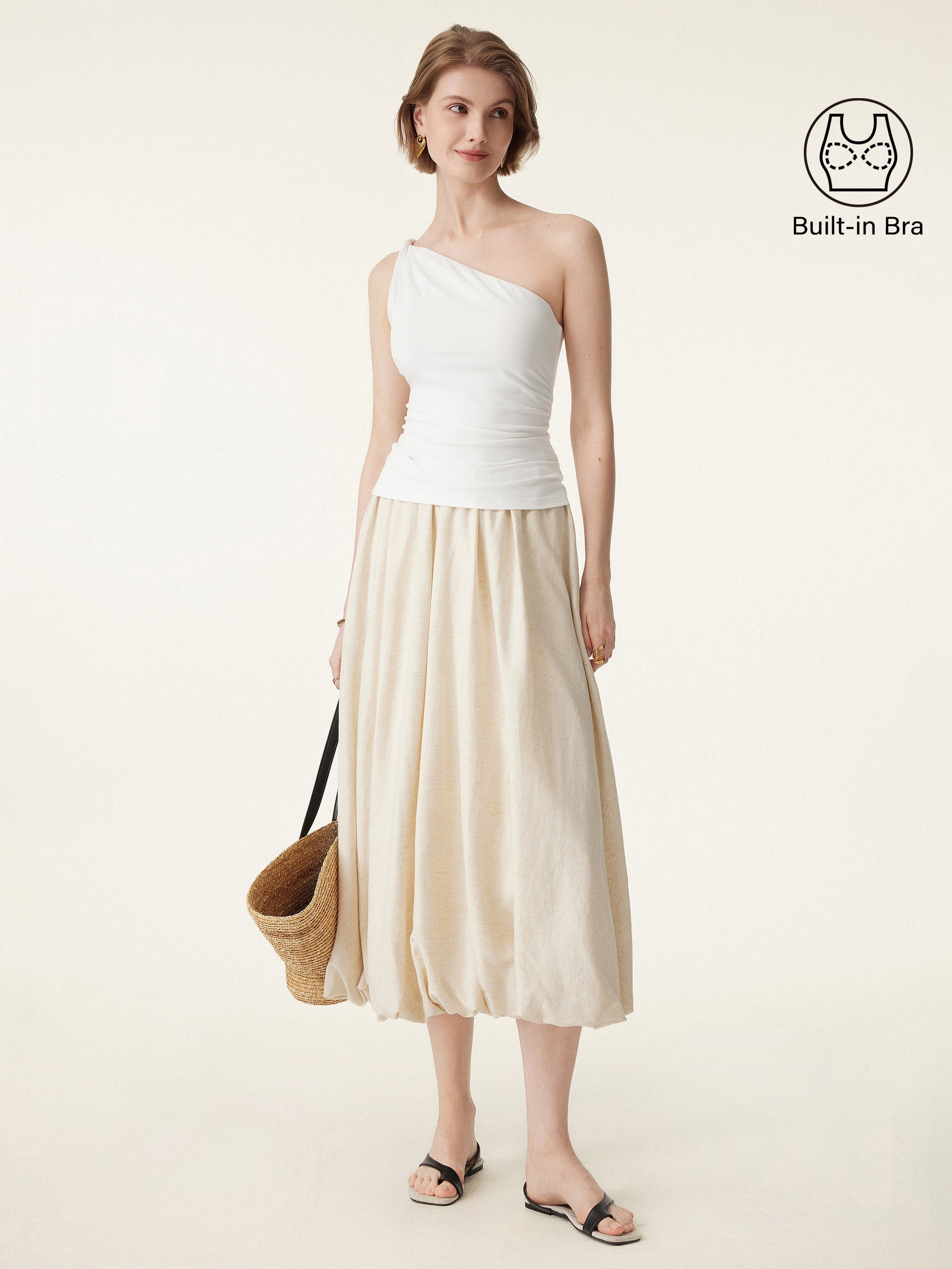 OGLmove One Shoulder Twisted Bra Tank