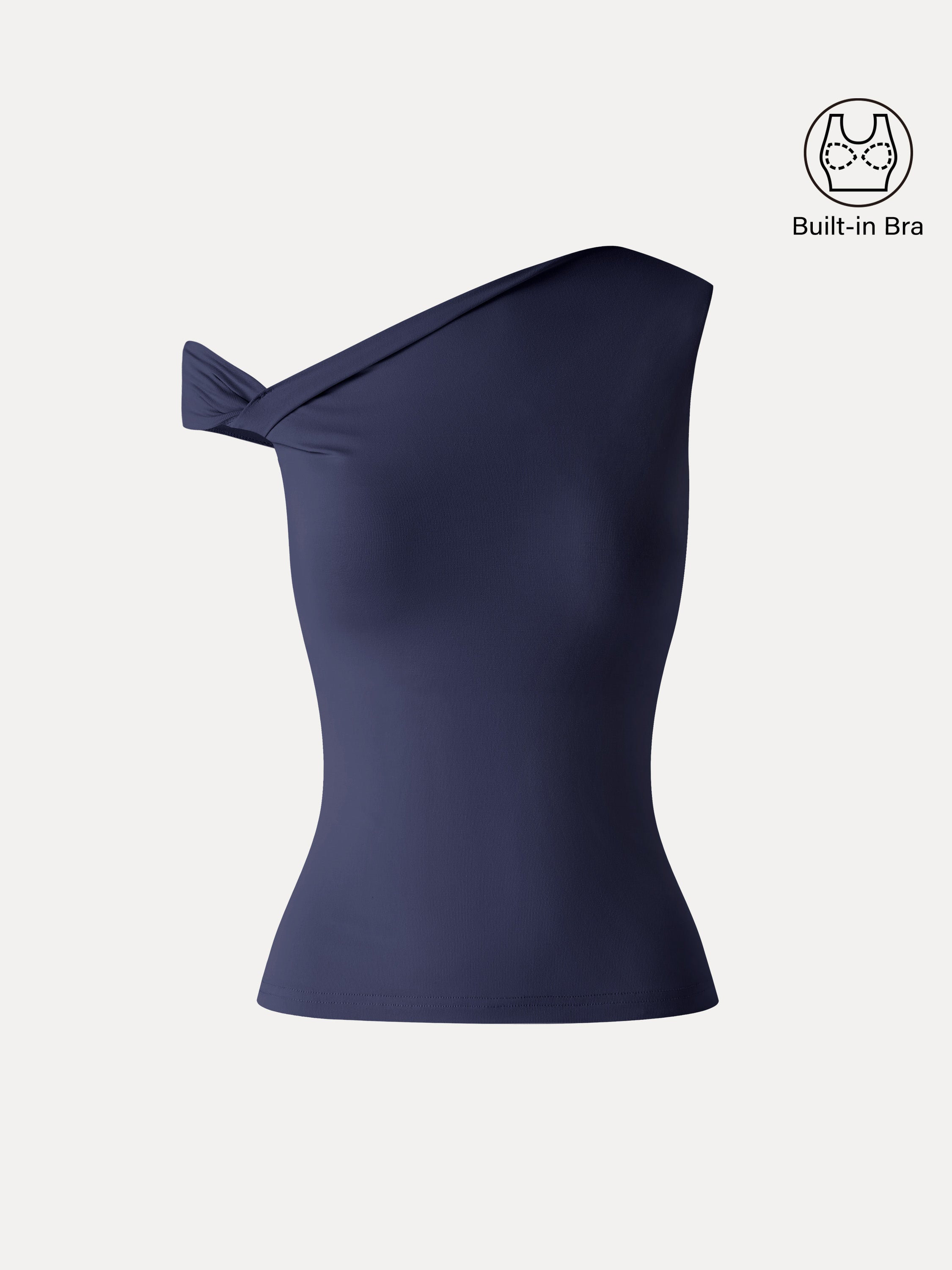 OGLmove Women's Asymmetrical Shoulder Bra Top