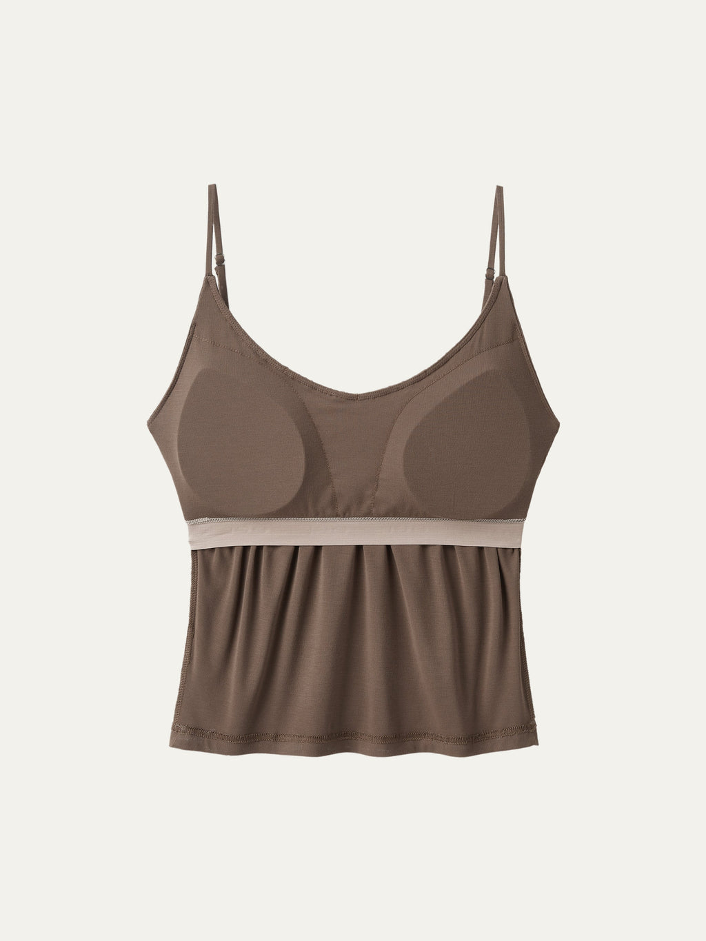 OGLmove Women's Scoop Neck Gathered Spaghetti Bra Tank