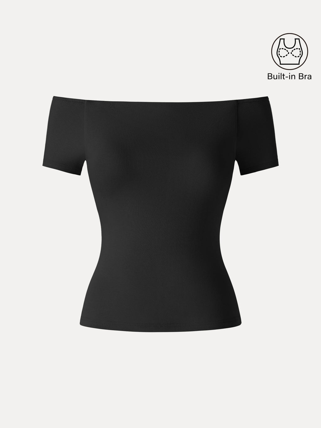 OGLmove Women's Cotton Lyocell Non-Slip Off-the-Shoulder Bra Top