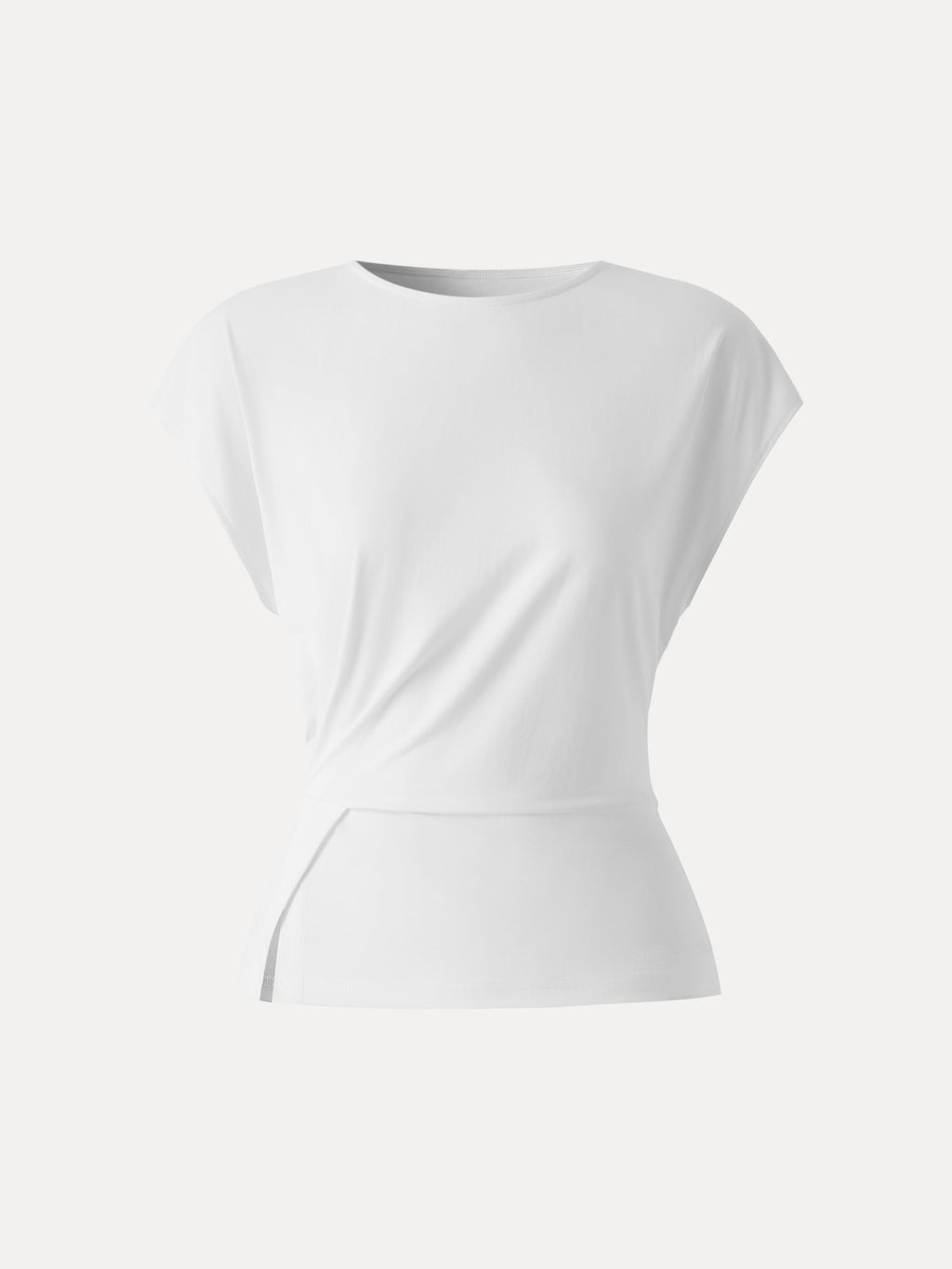 OGLmove Cooling Ponte Relaxed Round Neck Tucked Top