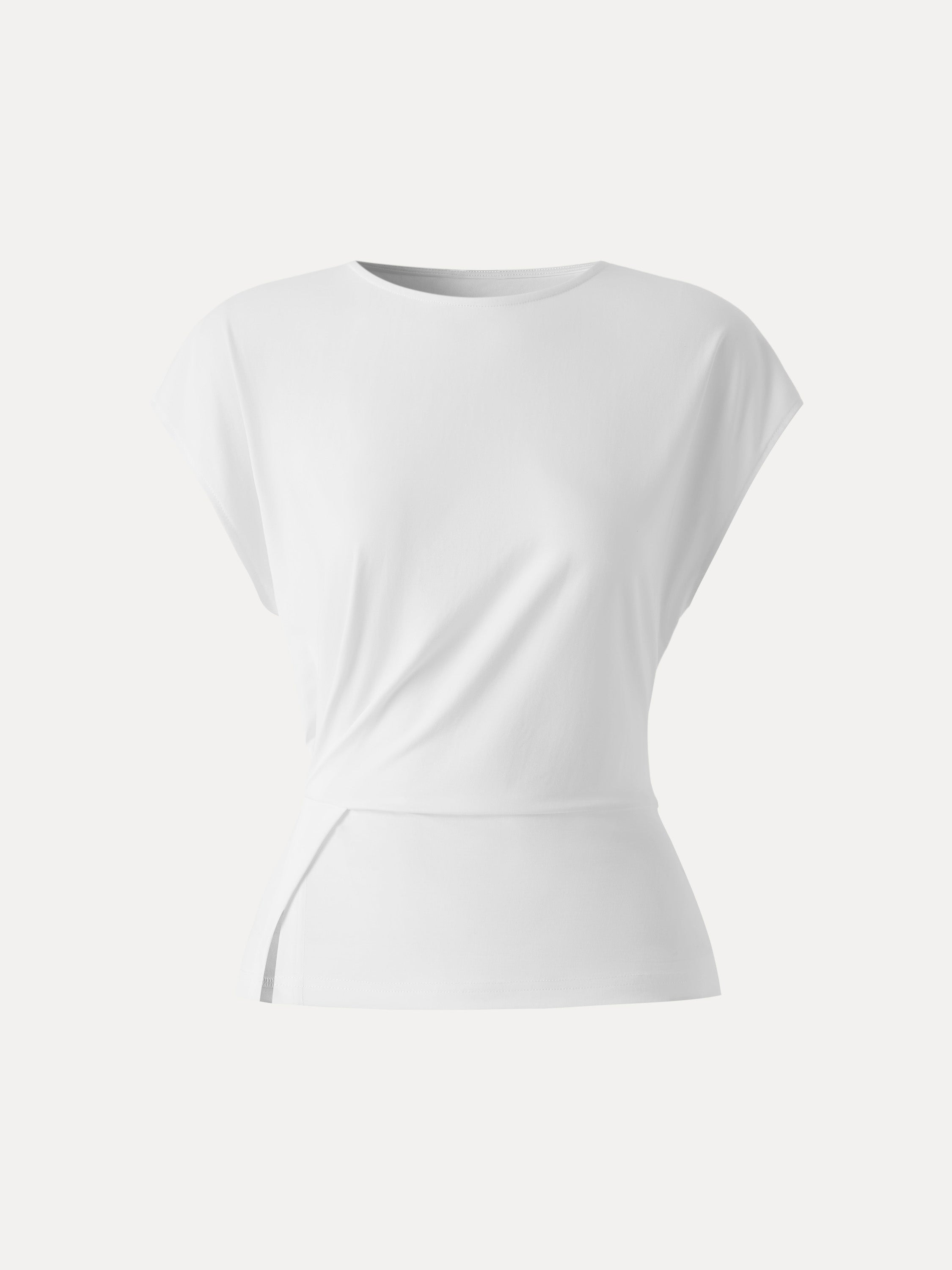 OGLmove Cooling Ponte Relaxed Round Neck Tucked Top