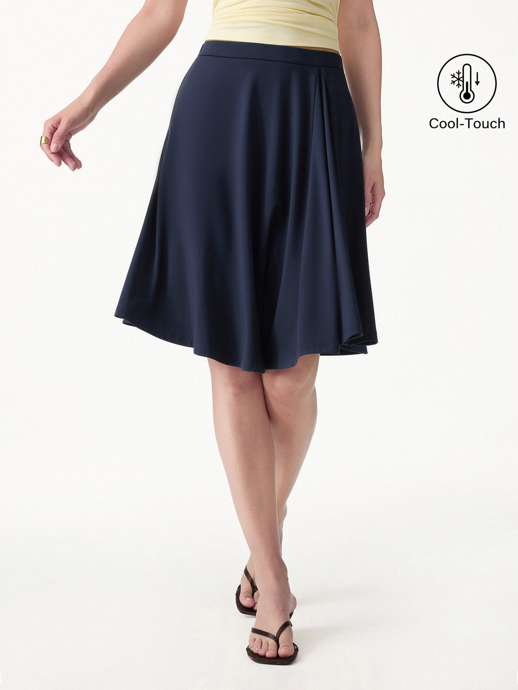 OGLmove CoolTouch Ponte Circle Skirt with Pockets