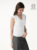 OGLmove SkinKiss Scoop Neck Gathered Bra Top