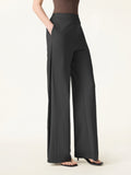 OGLmove Drapey Mid Rise Wide Leg Pull-on Pant with Pockets