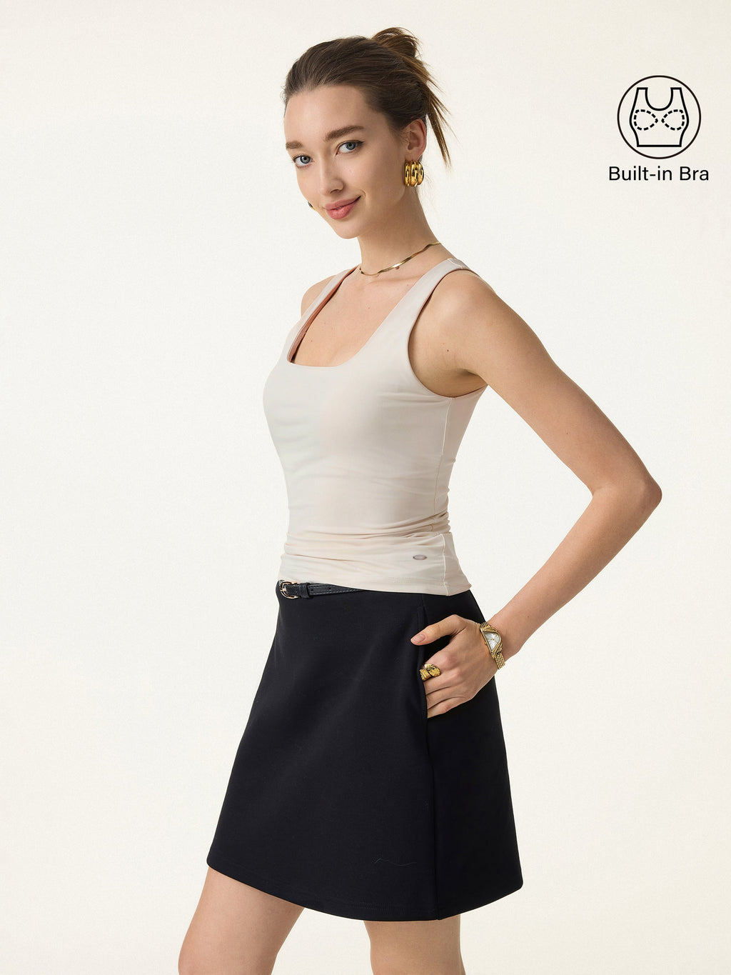 OGLmove Back Smoothing Cooling Essential Bandless Bra Tank