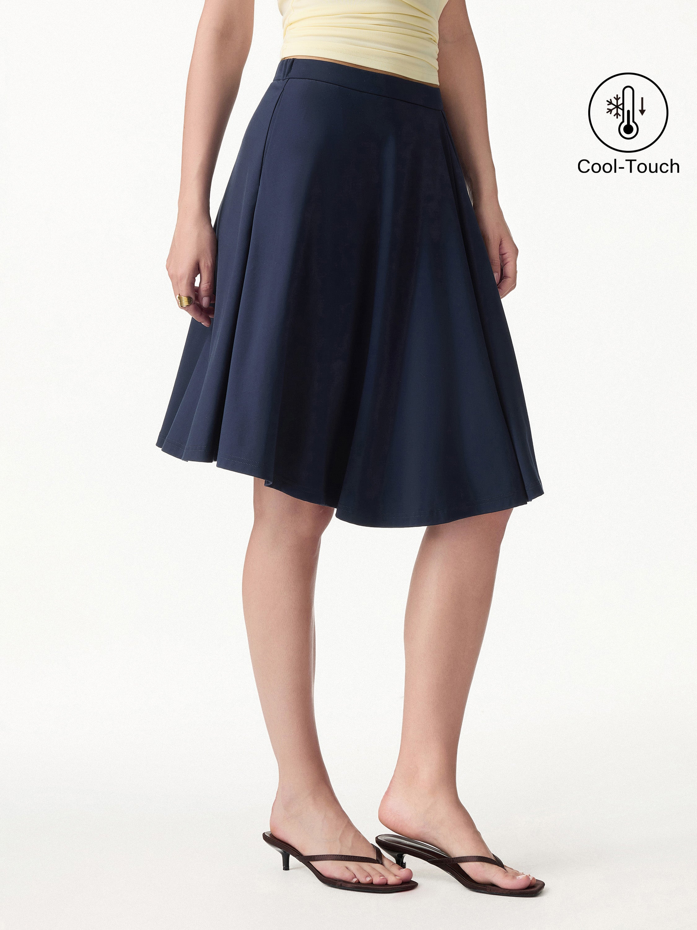 OGLmove CoolTouch Ponte Circle Skirt with Pockets