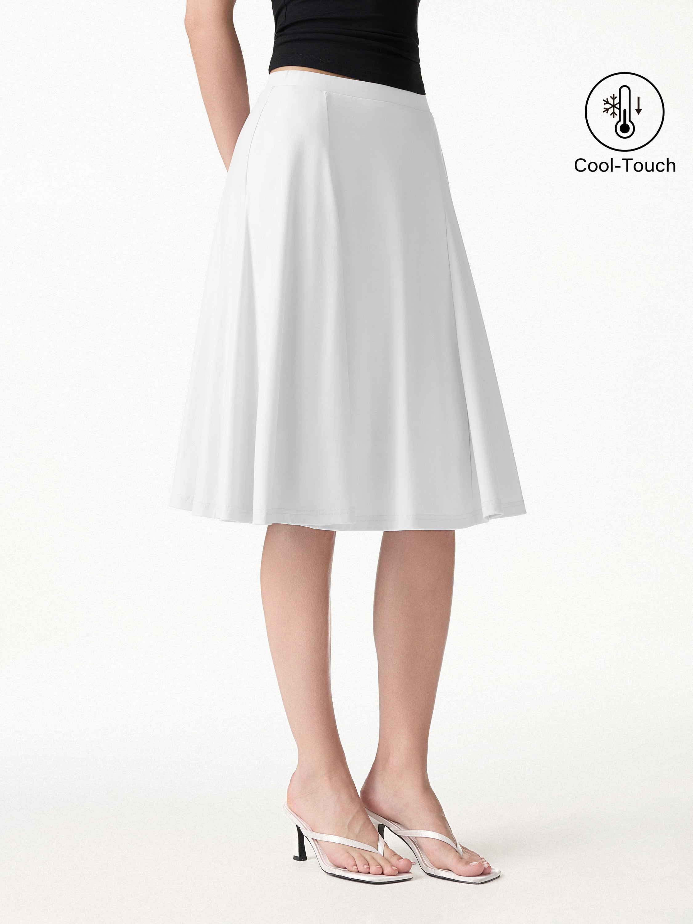 OGLmove CoolTouch Midi Circle Flare Skirt with Pockets