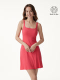 OGLmove Women's Square Neck Sleeveless Bra Dress
